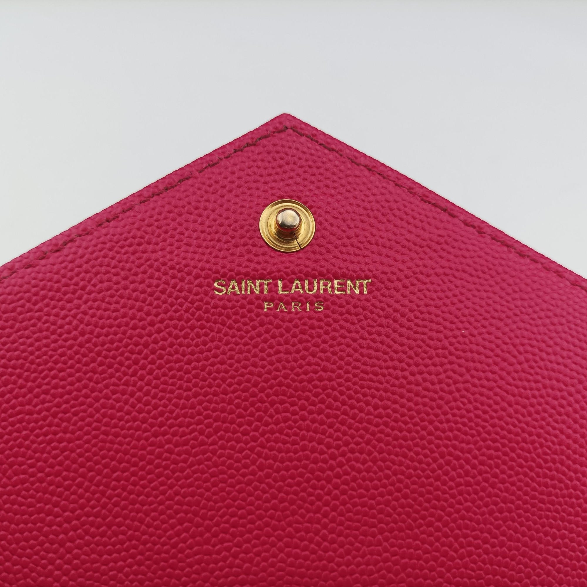 Pre-owned Yves Saint Laurent MONOGRAM Rose Leather 360452 shoulderbag | stylenewstar