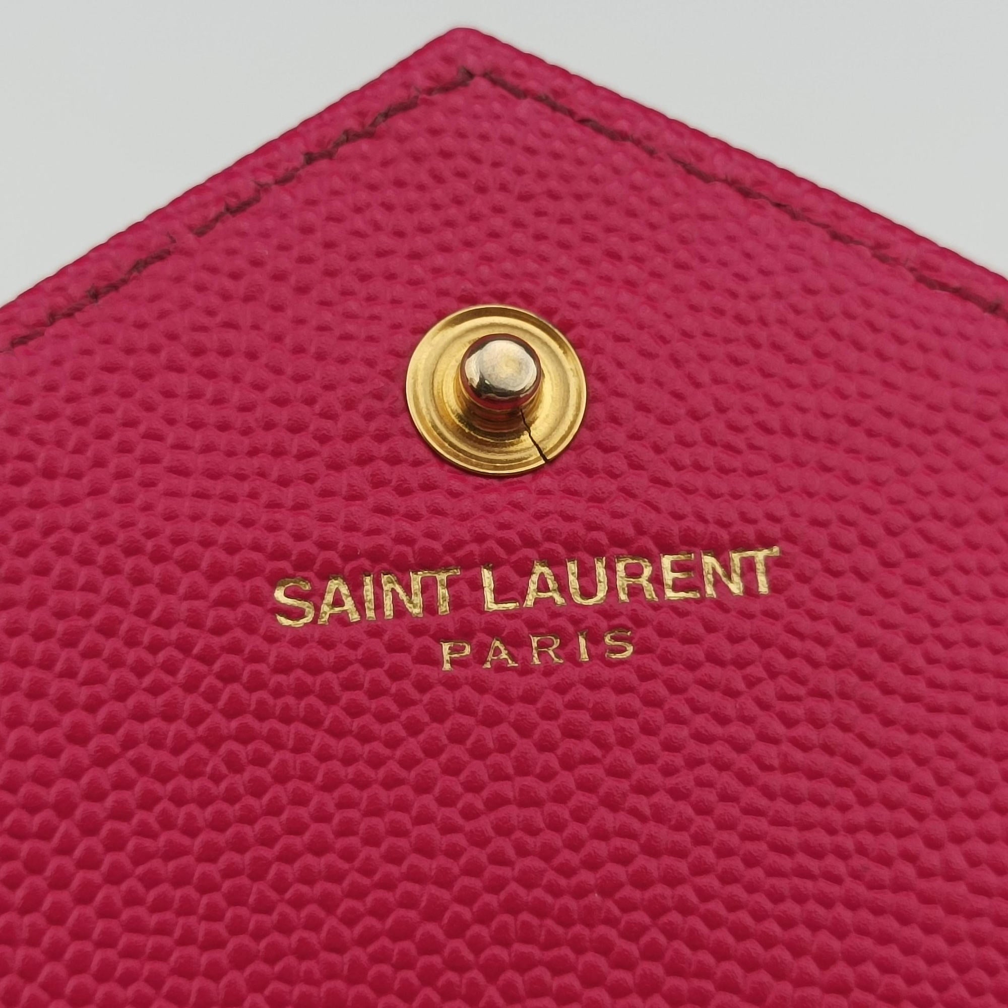 Pre-owned Yves Saint Laurent MONOGRAM Rose Leather 360452 shoulderbag | stylenewstar