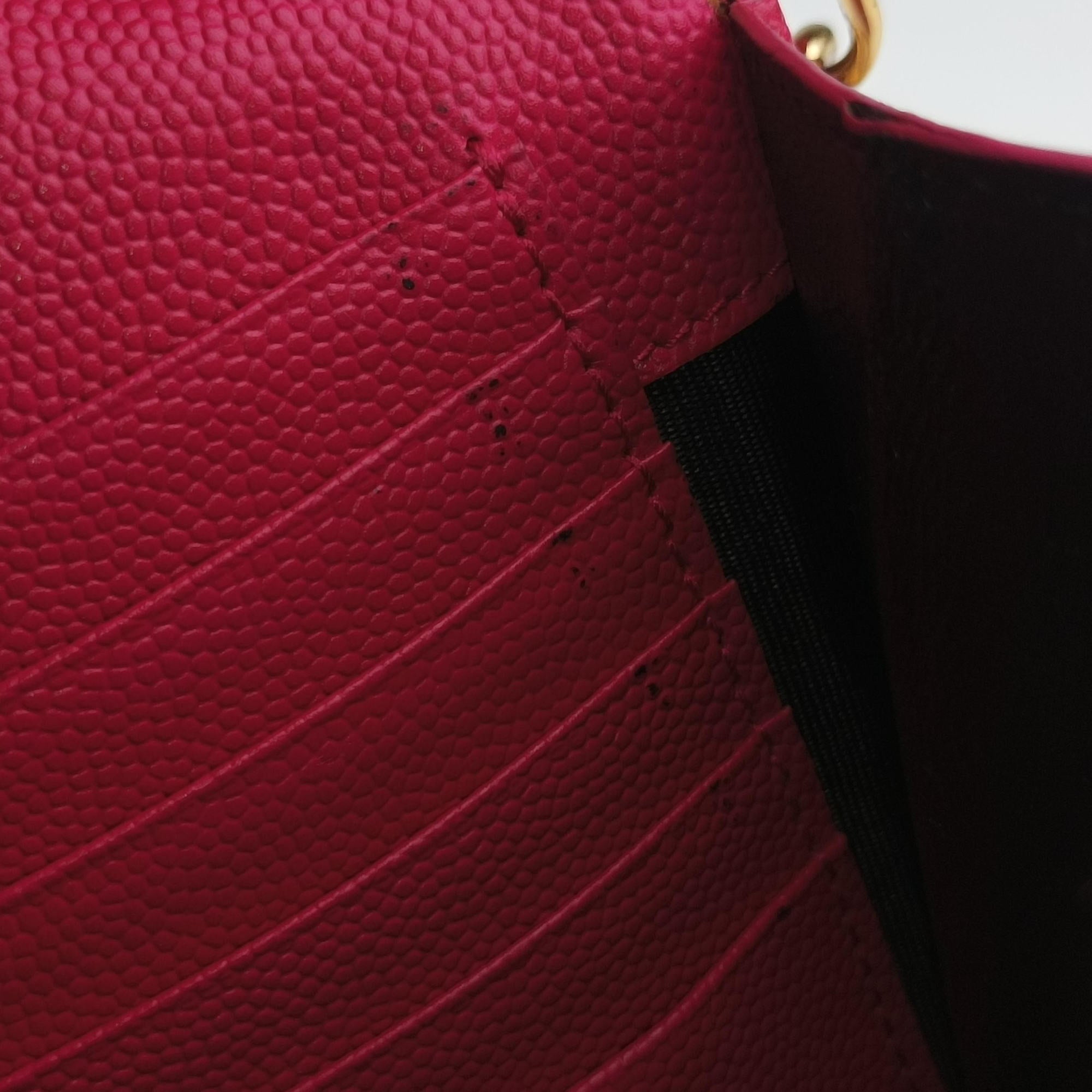 Pre-owned Yves Saint Laurent MONOGRAM Rose Leather 360452 shoulderbag | stylenewstar