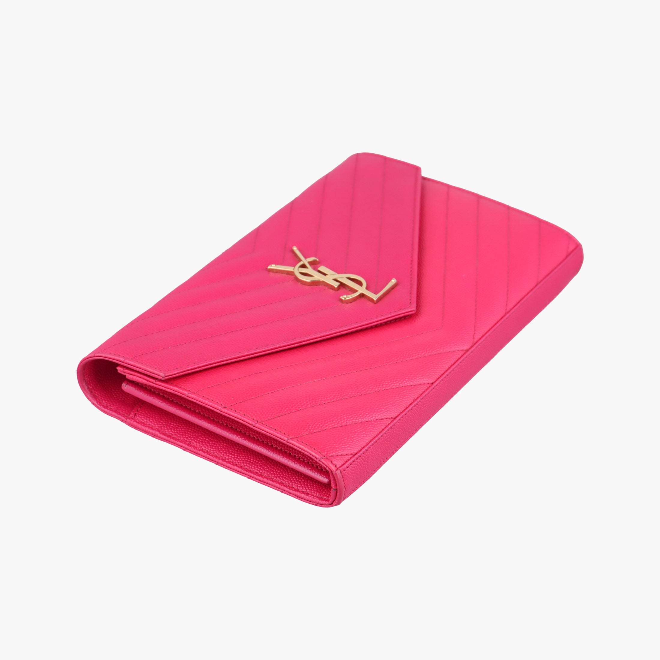 Pre-owned Yves Saint Laurent MONOGRAM Rose Leather 360452 shoulderbag | stylenewstar