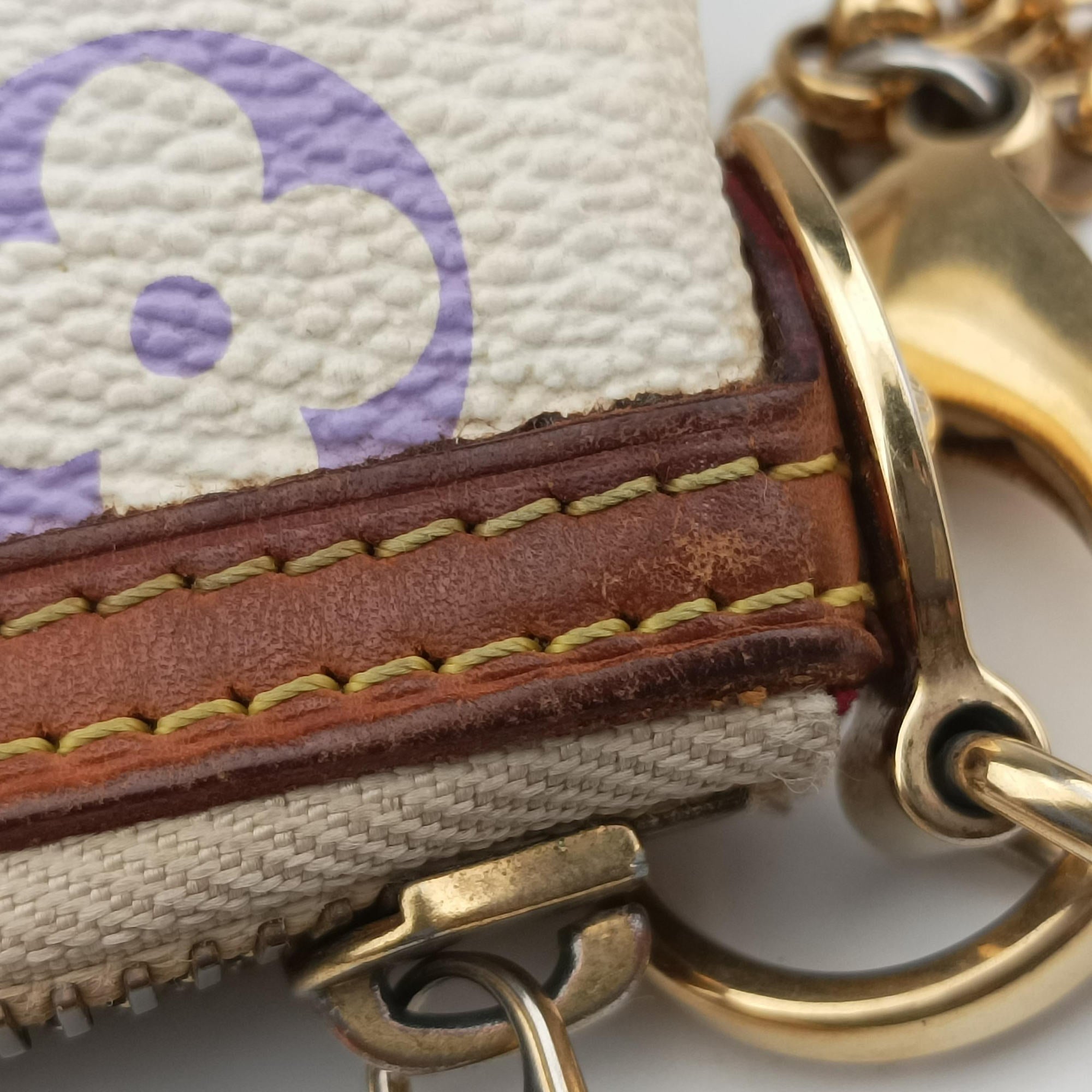 Pre-owned Louis Vuitton Pochette Mira MM Pouch white Monogram Multicolor M60096 shoulderbag | stylenewstar