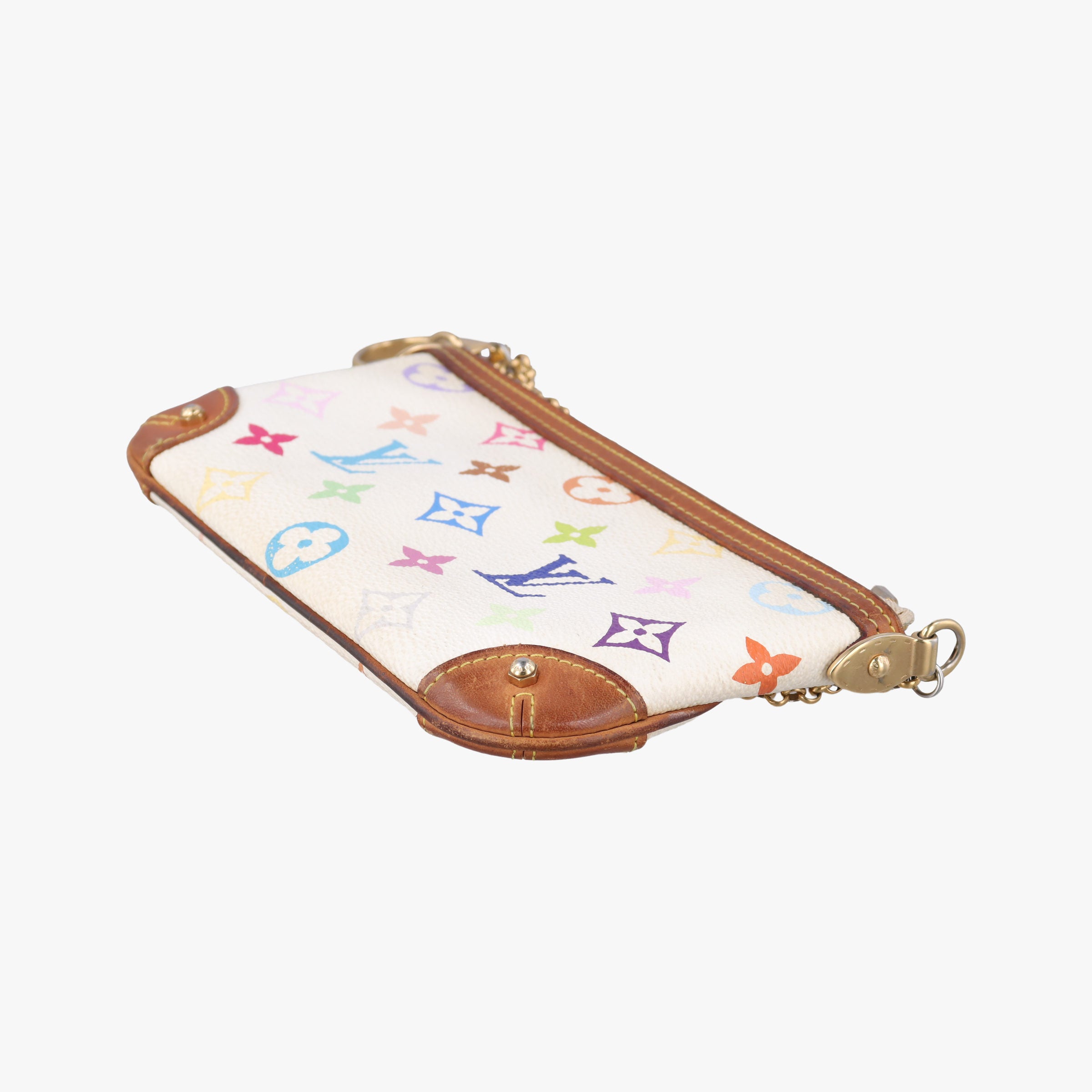 Pre-owned Louis Vuitton Pochette Mira MM Pouch white Monogram Multicolor M60096 shoulderbag | stylenewstar