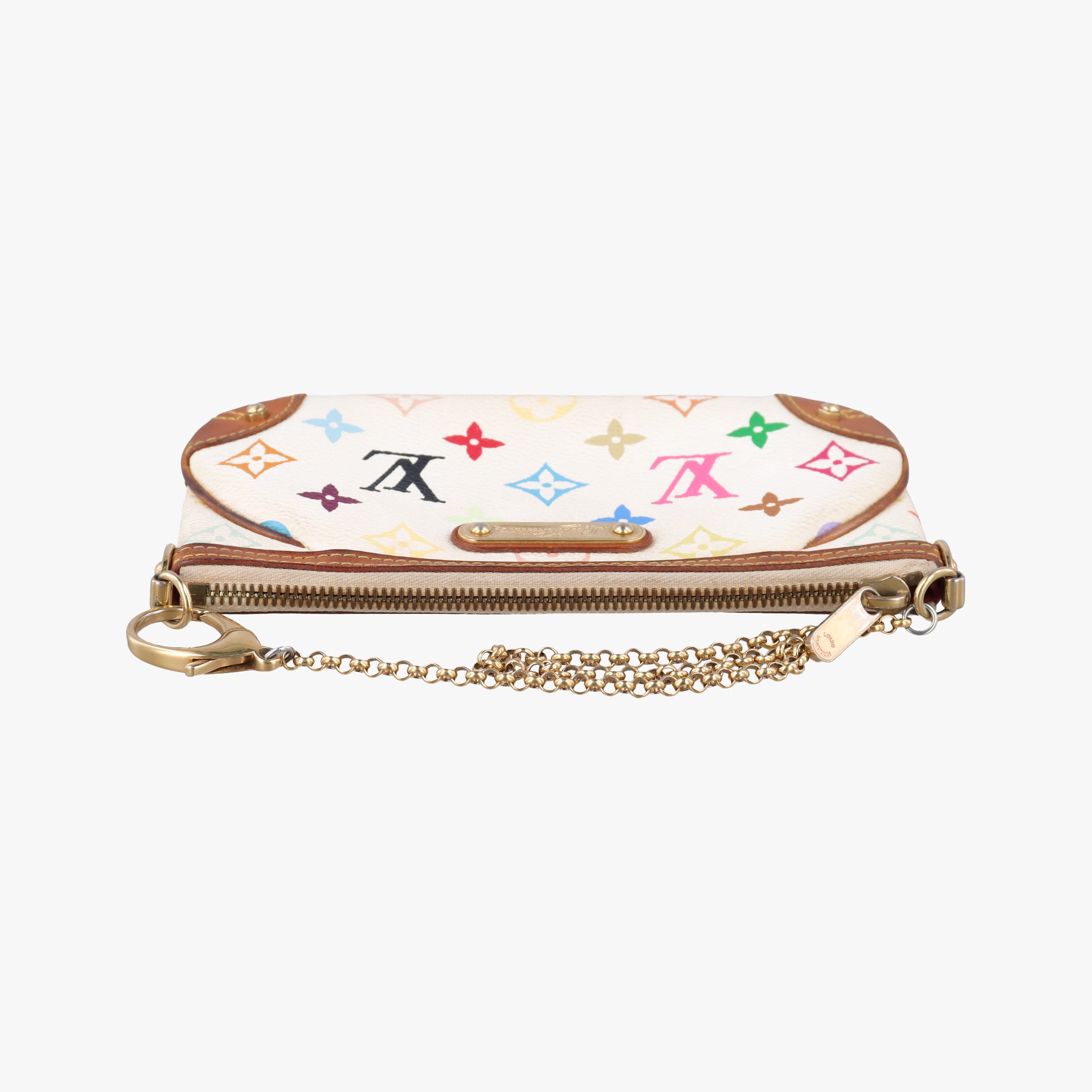 Pre-owned Louis Vuitton Pochette Mira MM Pouch white Monogram Multicolor M60096 shoulderbag | stylenewstar