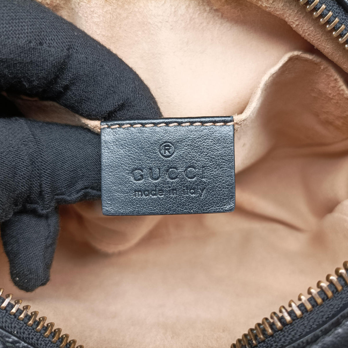 Vintage Gucci GG Marmont Black Leather 448065 shoulderbag | stylenewstar