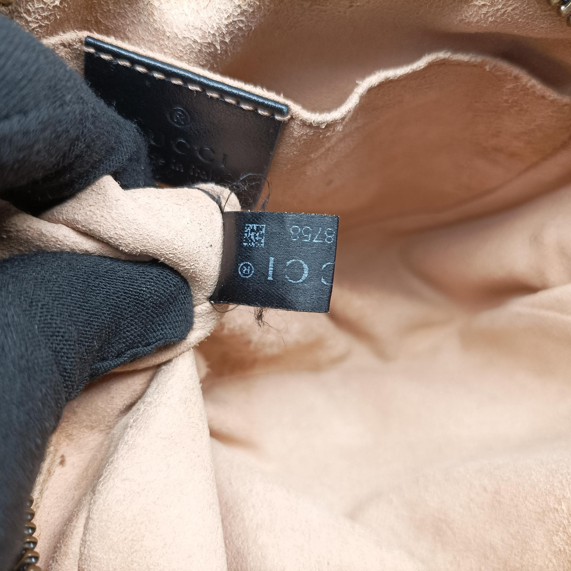 Vintage Gucci GG Marmont Black Leather 448065 shoulderbag | stylenewstar