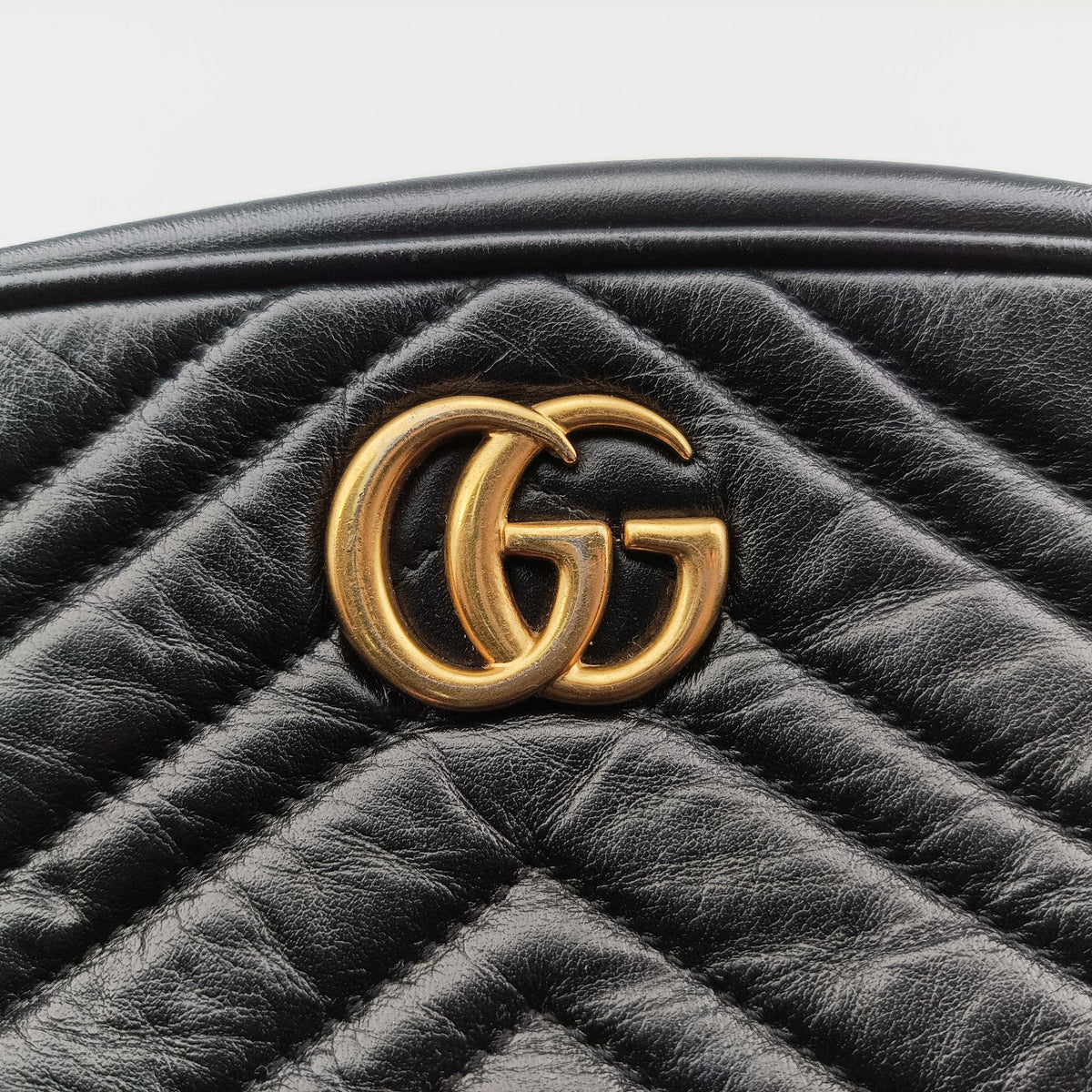 Vintage Gucci GG Marmont Black Leather 448065 shoulderbag | stylenewstar