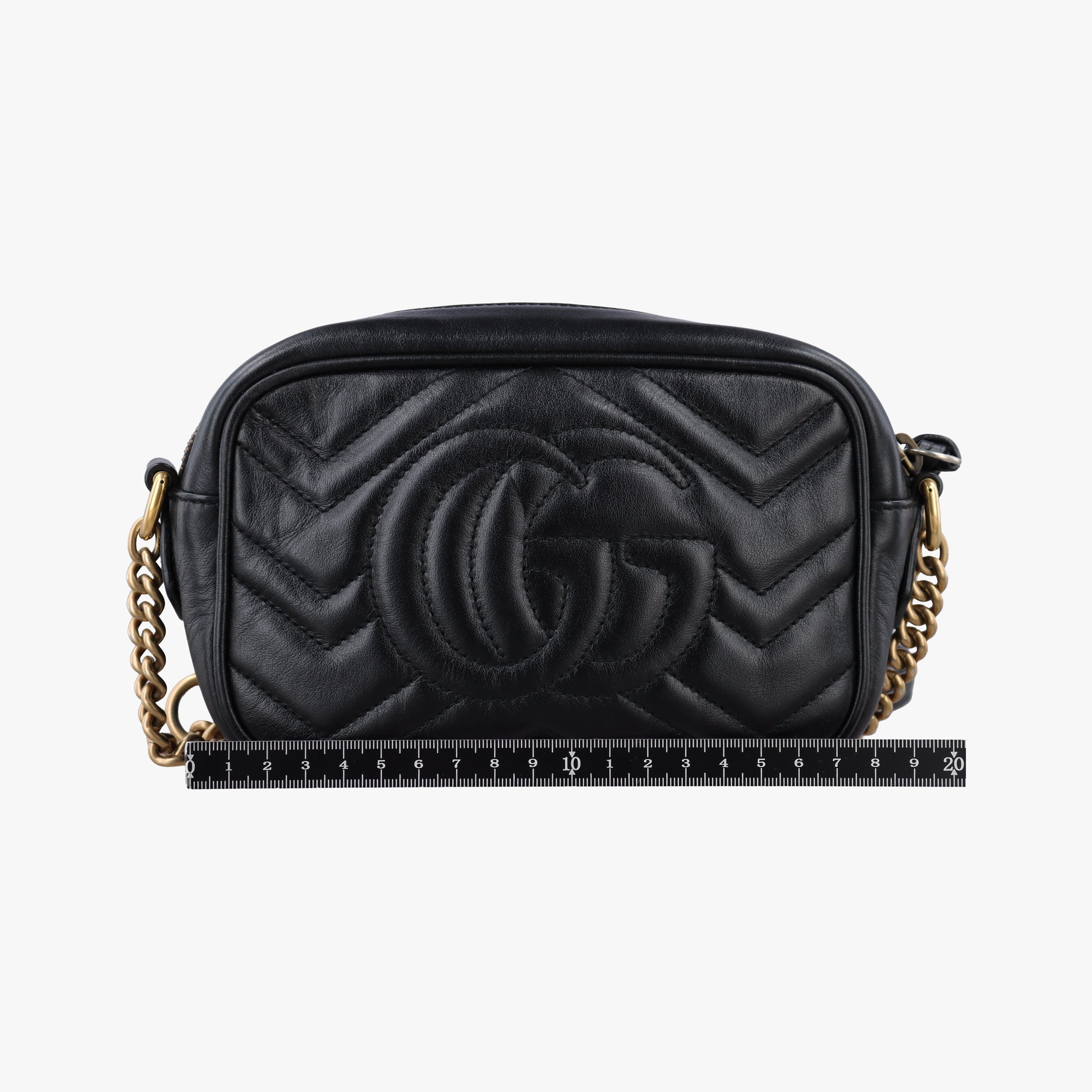Vintage Gucci GG Marmont Black Leather 448065 shoulderbag | stylenewstar