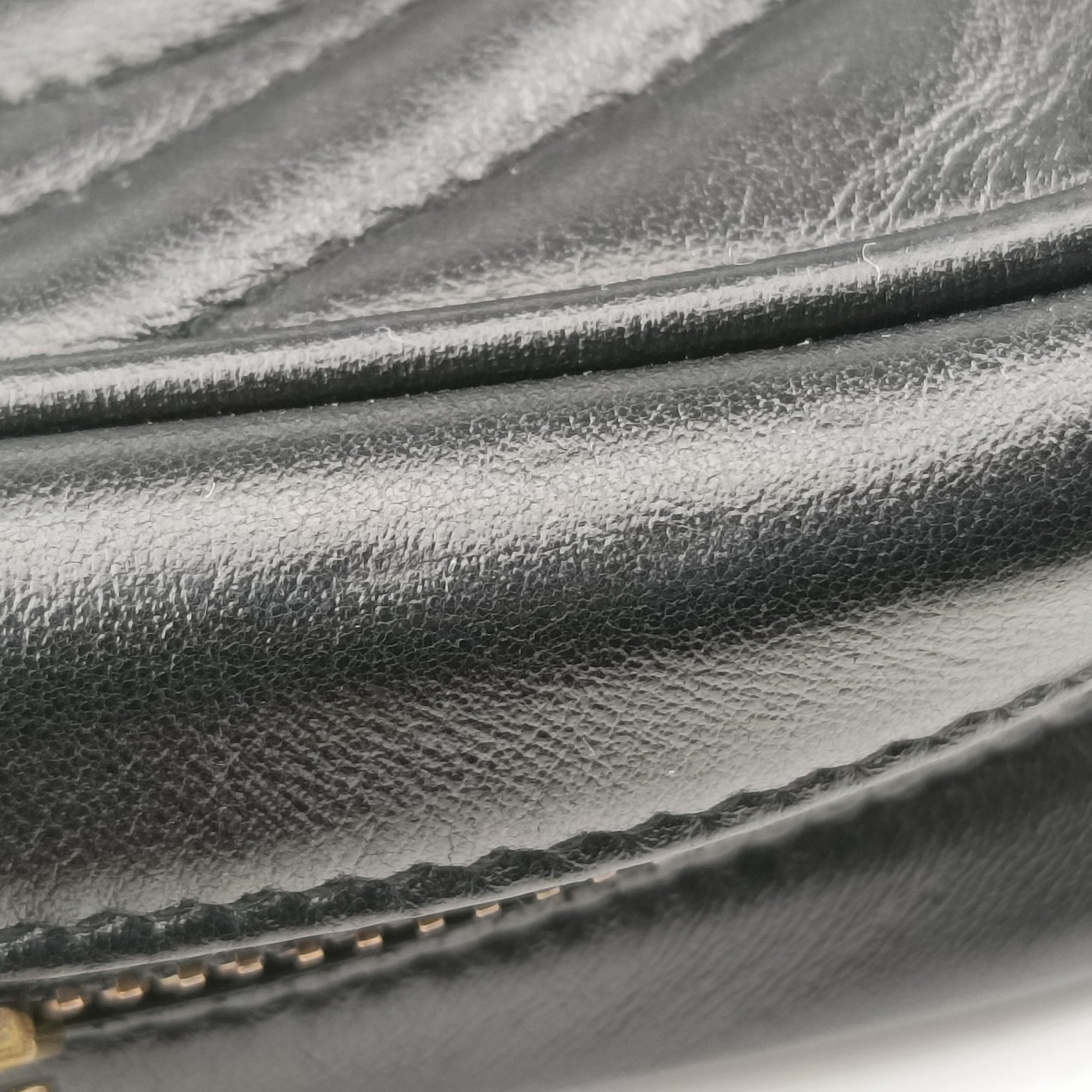 Vintage Gucci GG Marmont Black Leather 448065 shoulderbag | stylenewstar