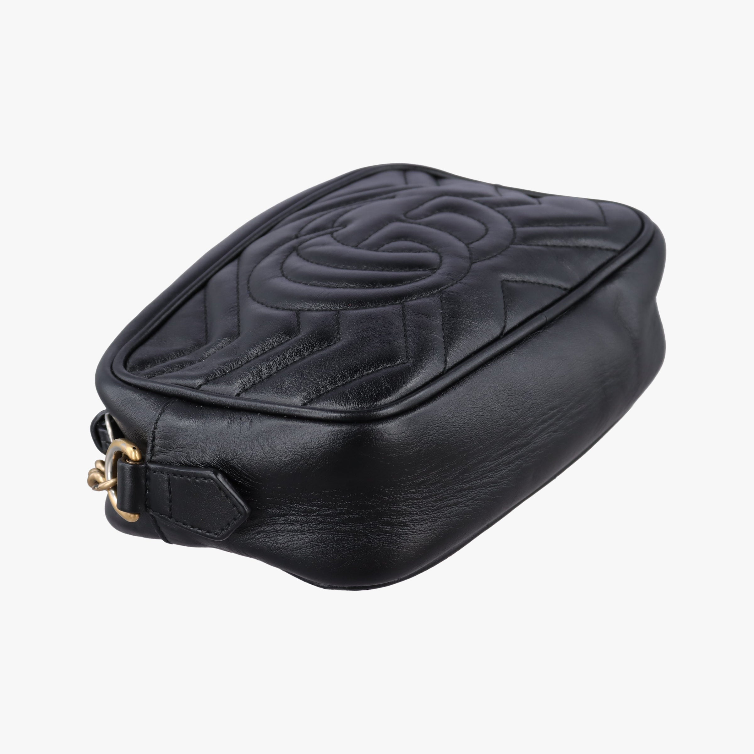 Vintage Gucci GG Marmont Black Leather 448065 shoulderbag | stylenewstar