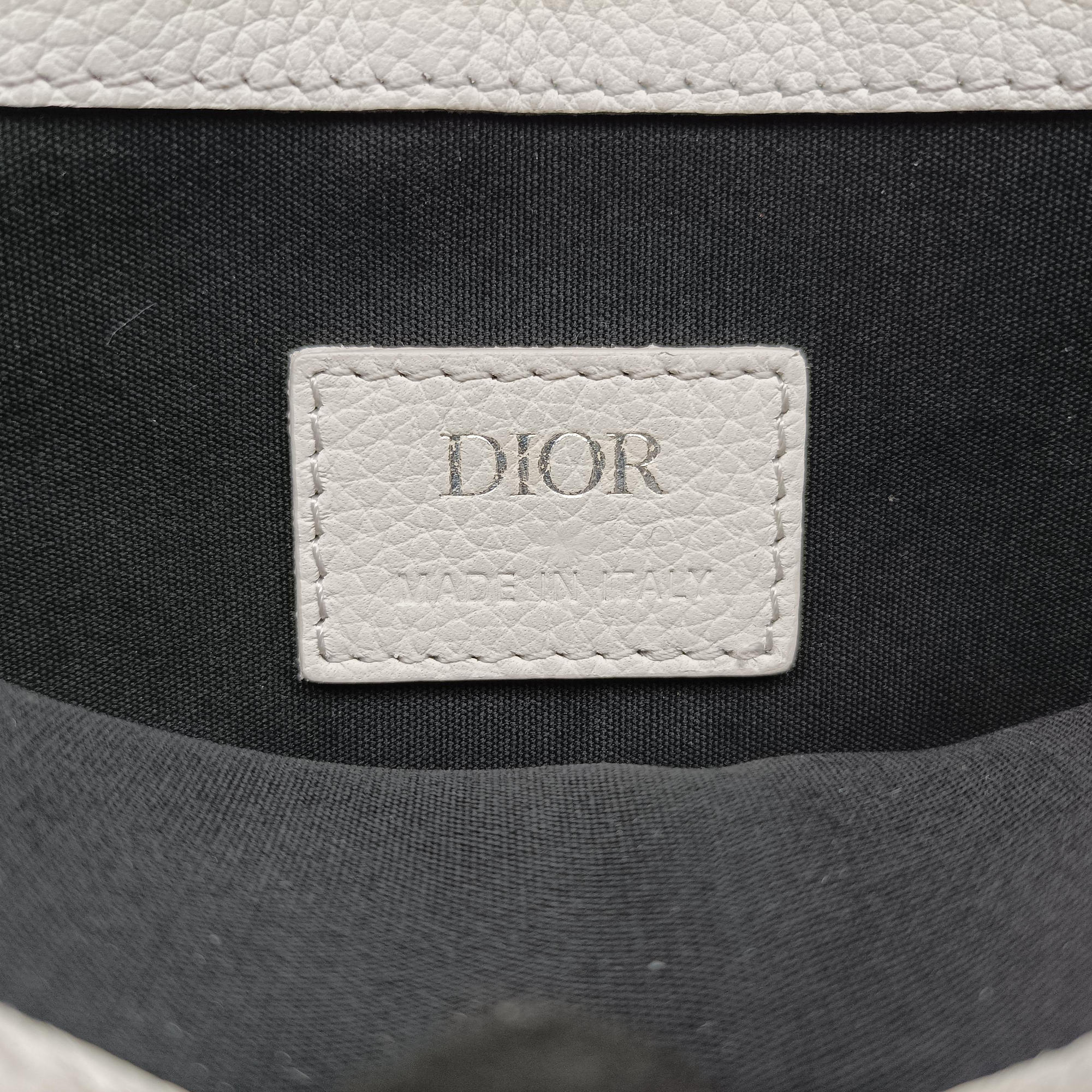 Secondhand Christian Dior Saddle White Jacquard × Leather  bum bag/waist bag | stylenewstar