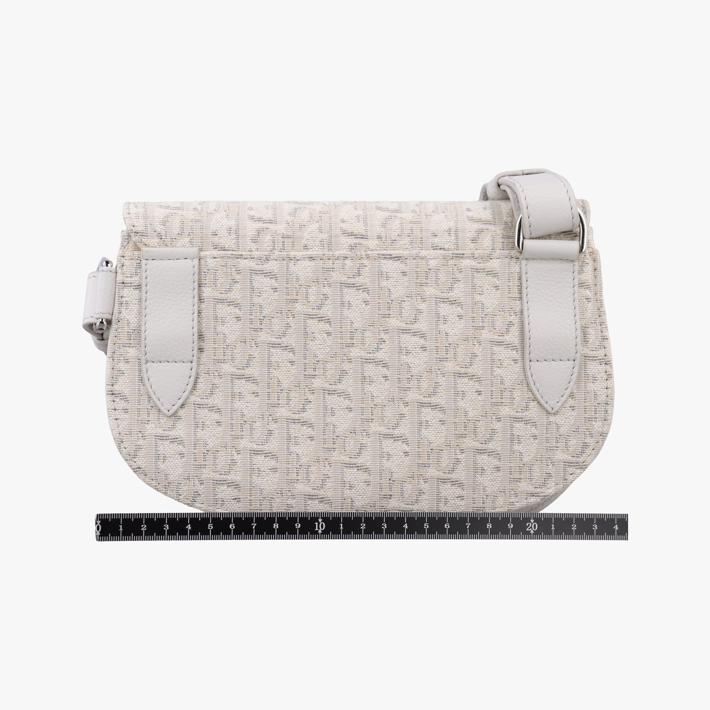 Secondhand Christian Dior Saddle White Jacquard × Leather  bum bag/waist bag | stylenewstar