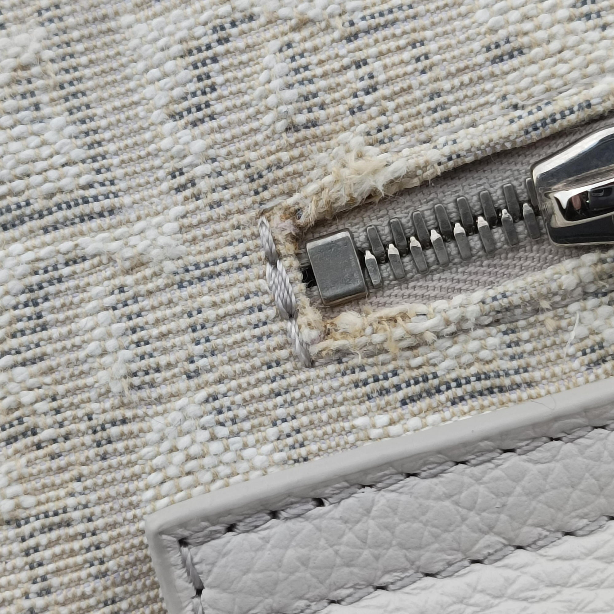 Secondhand Christian Dior Saddle White Jacquard × Leather  bum bag/waist bag | stylenewstar