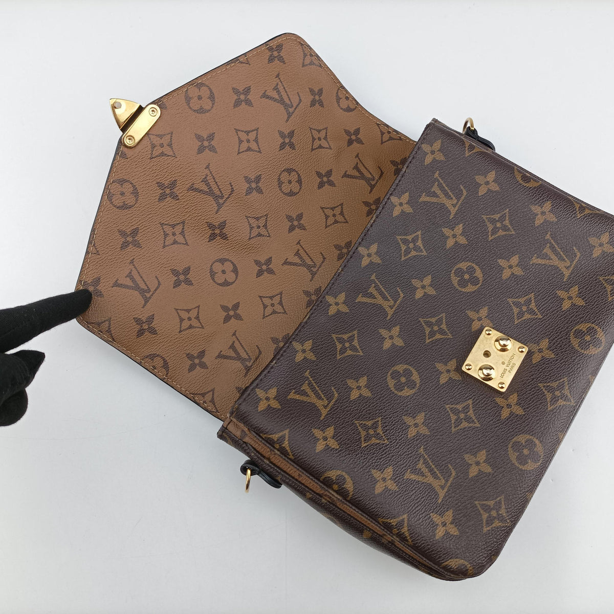Pre-owned Louis Vuitton Pochette Metis MM Brown Monogram Canvas M44876 shoulderbag | stylenewstar