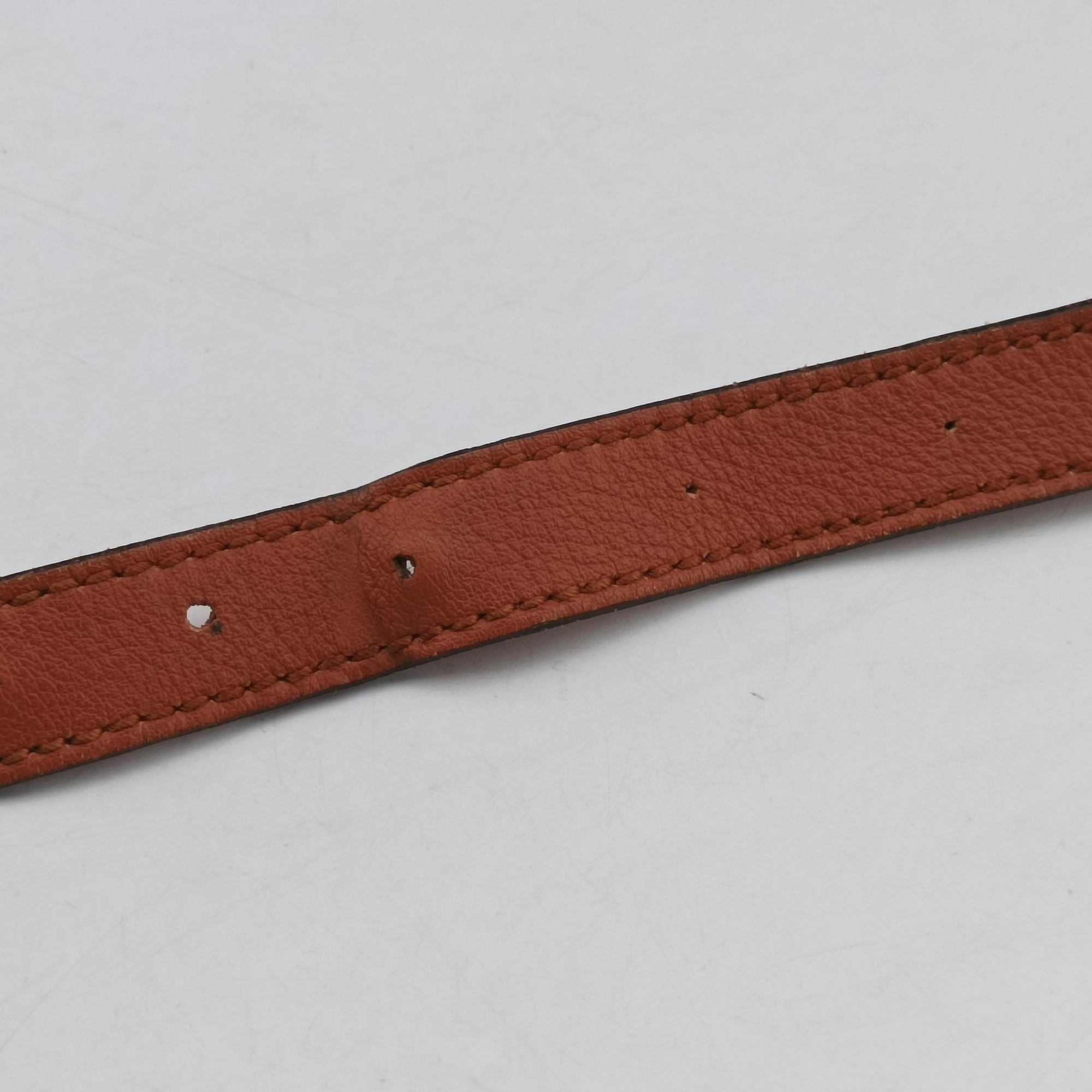 Pre-owned Gucci Abbey line Orange×Brown canvas×leather 203257 shoulderbag | stylenewstar