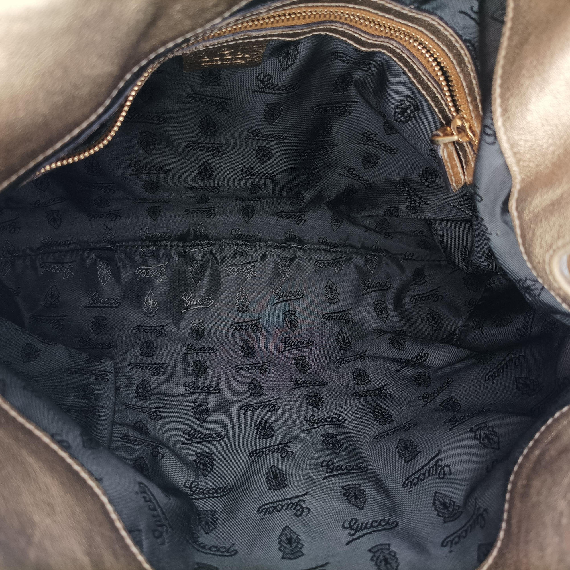 Pre-owned Gucci Indy Babouska Brown PVC coated canvas 185566 shoulderbag | stylenewstar