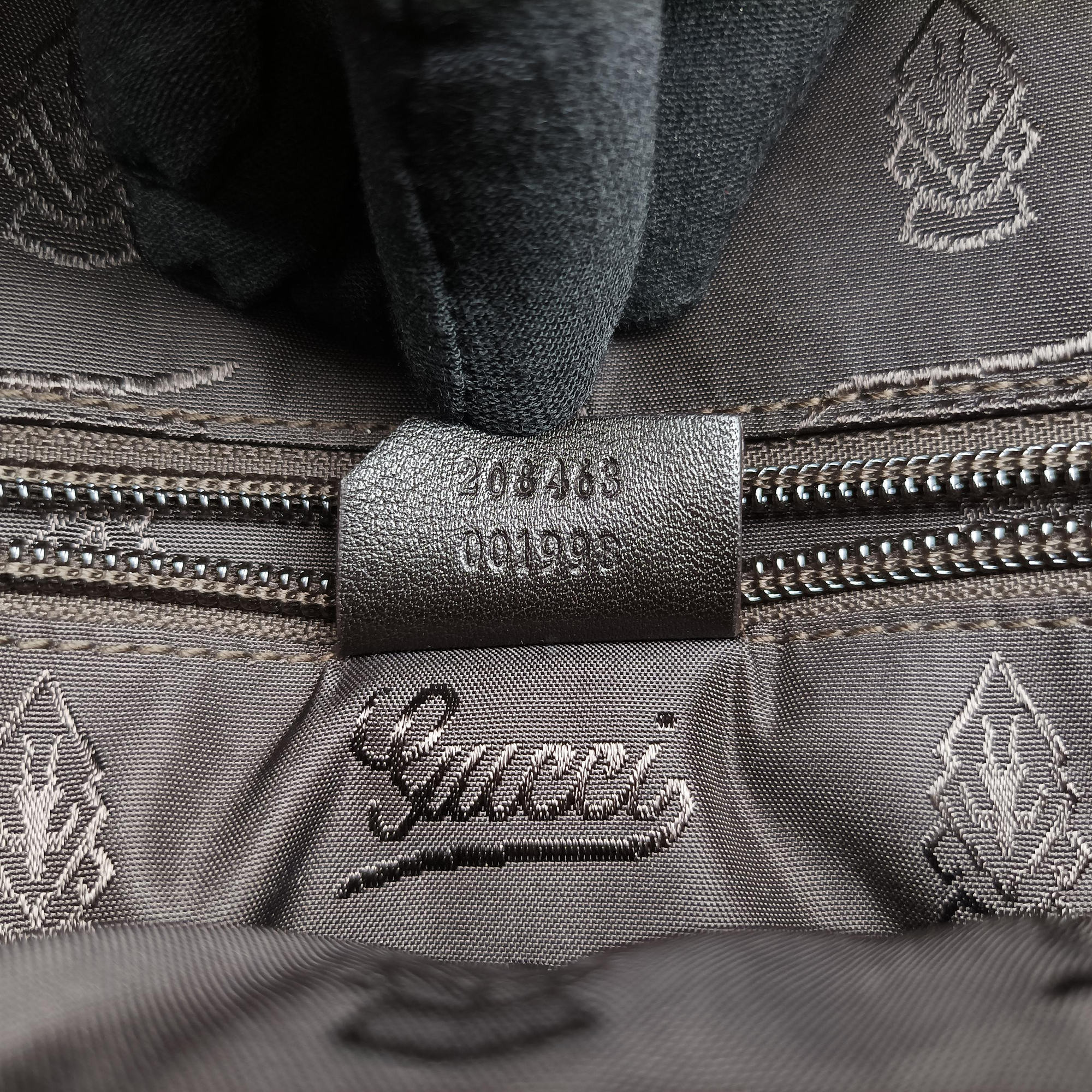 Pre-owned Gucci Diamante Black Leather 208463 shoulderbag | stylenewstar