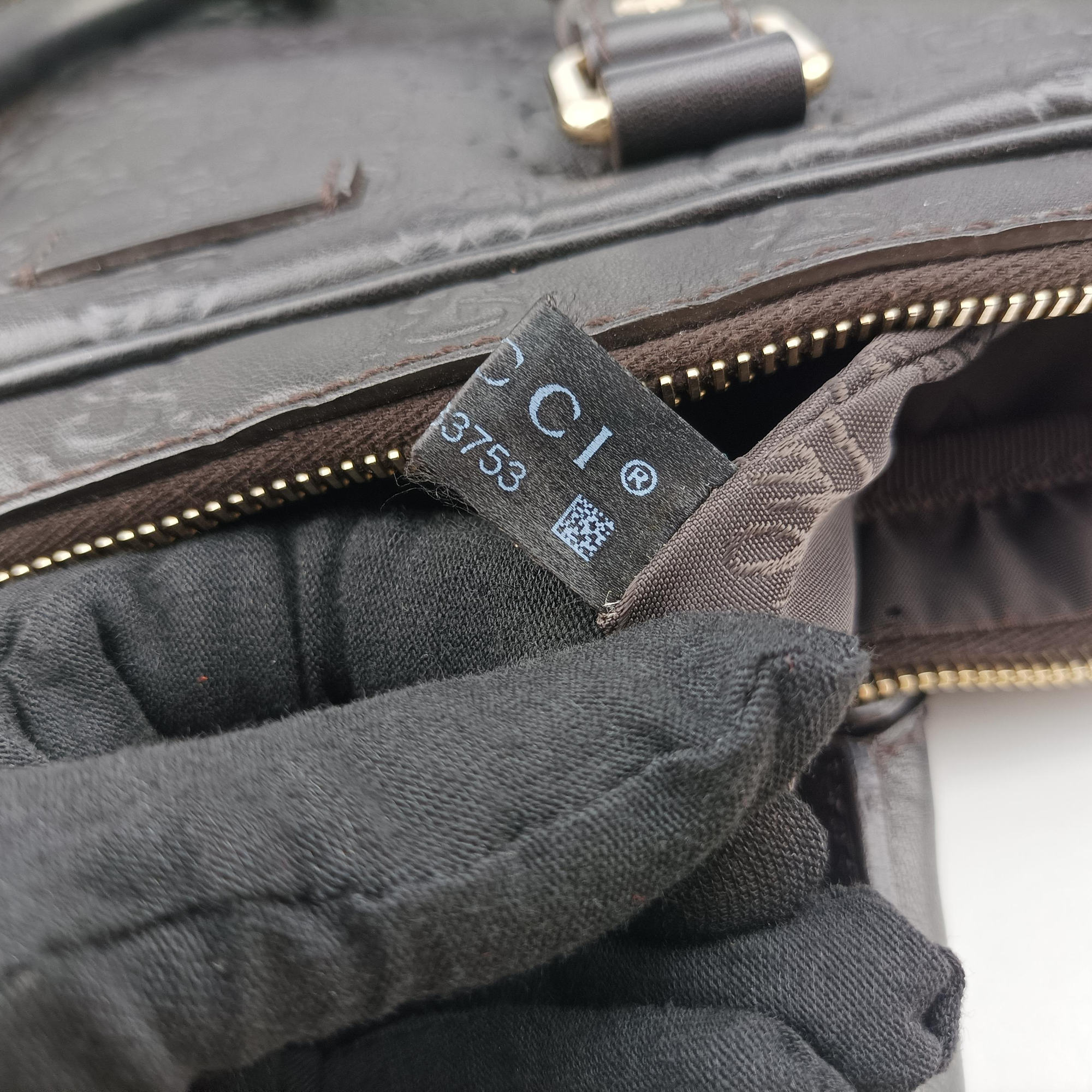 Pre-owned Gucci Diamante Black Leather 208463 shoulderbag | stylenewstar