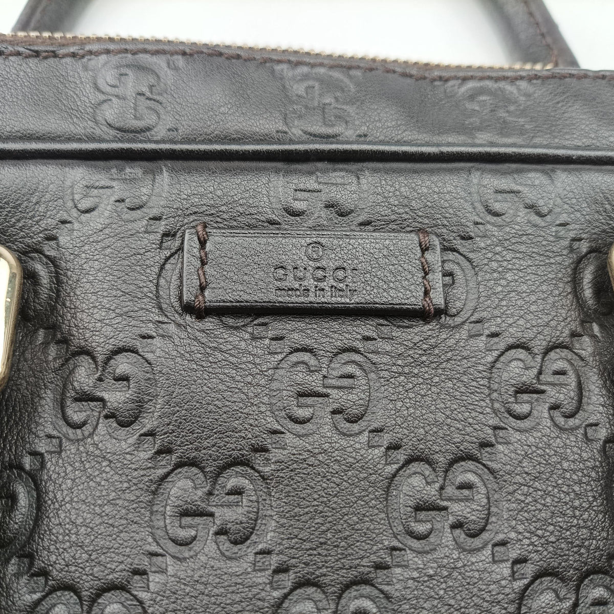 Pre-owned Gucci Diamante Black Leather 208463 shoulderbag | stylenewstar