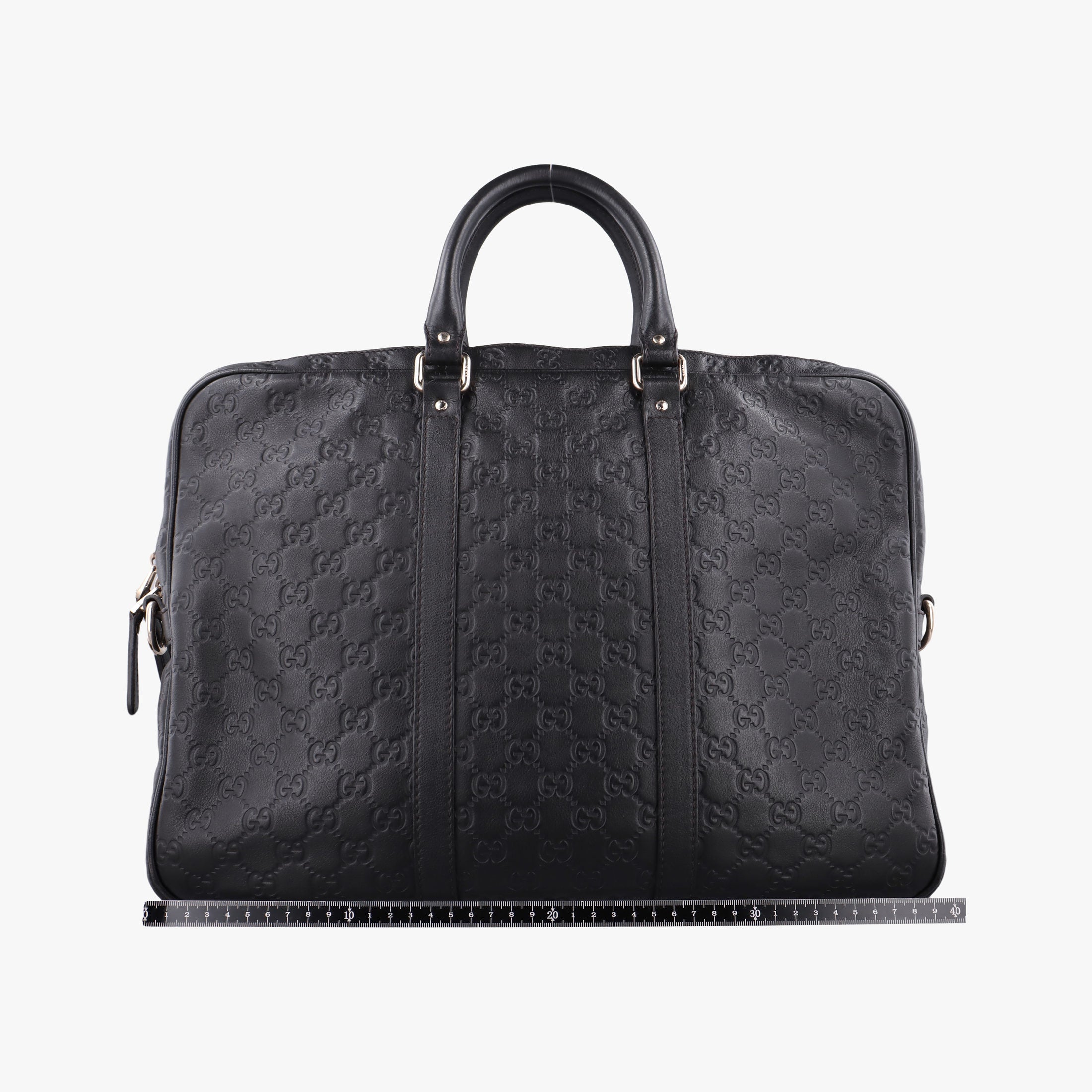 Pre-owned Gucci Diamante Black Leather 208463 shoulderbag | stylenewstar