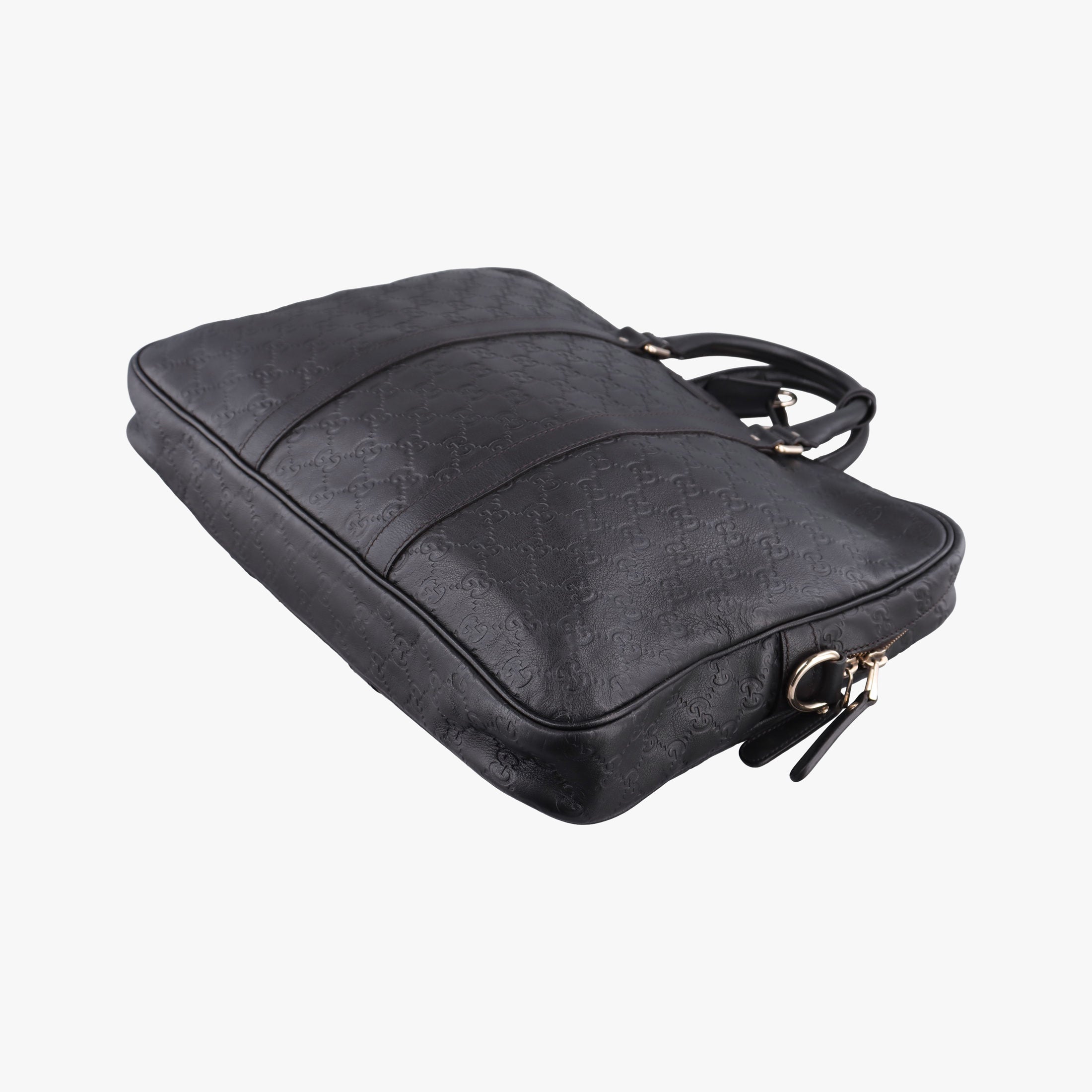 Pre-owned Gucci Diamante Black Leather 208463 shoulderbag | stylenewstar