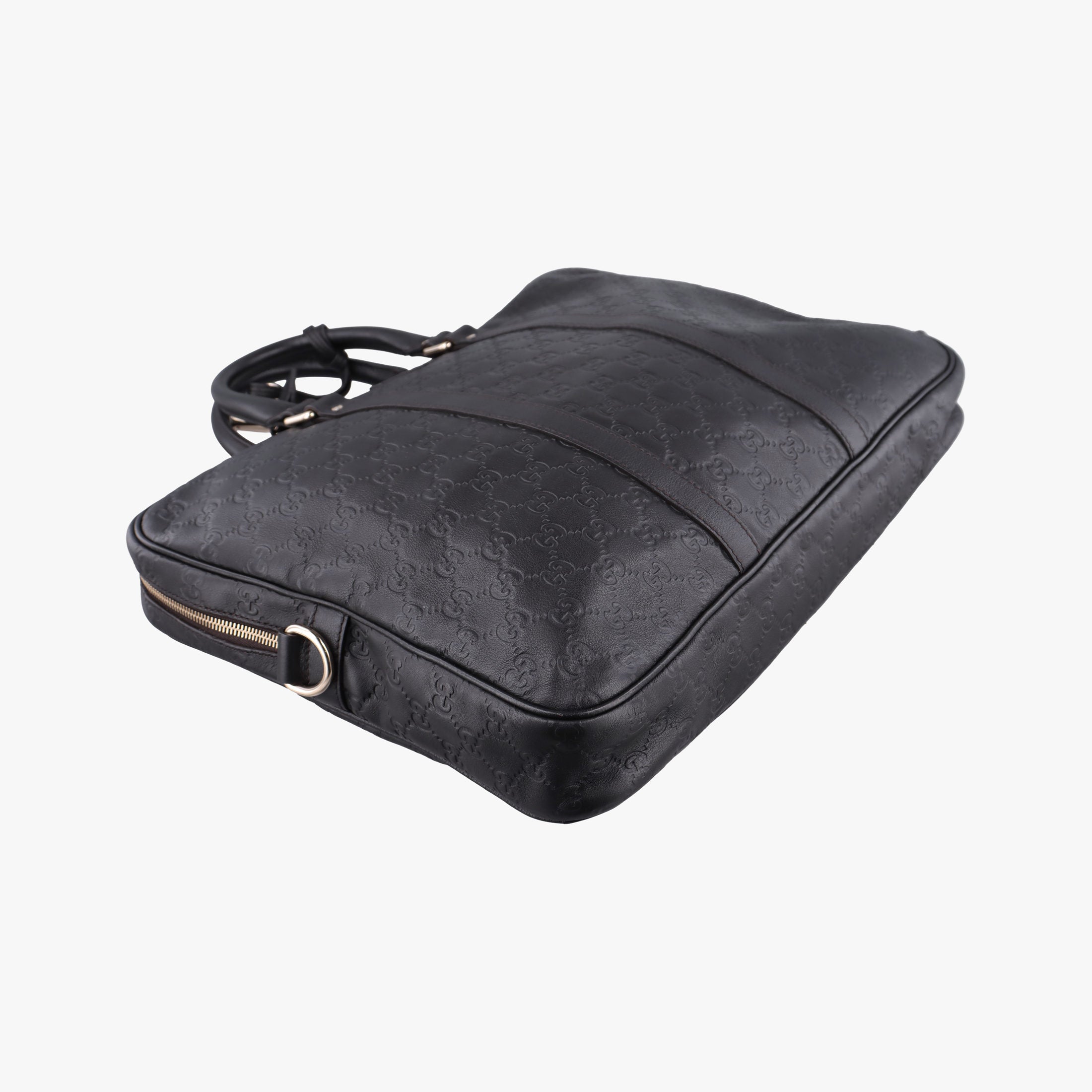 Pre-owned Gucci Diamante Black Leather 208463 shoulderbag | stylenewstar