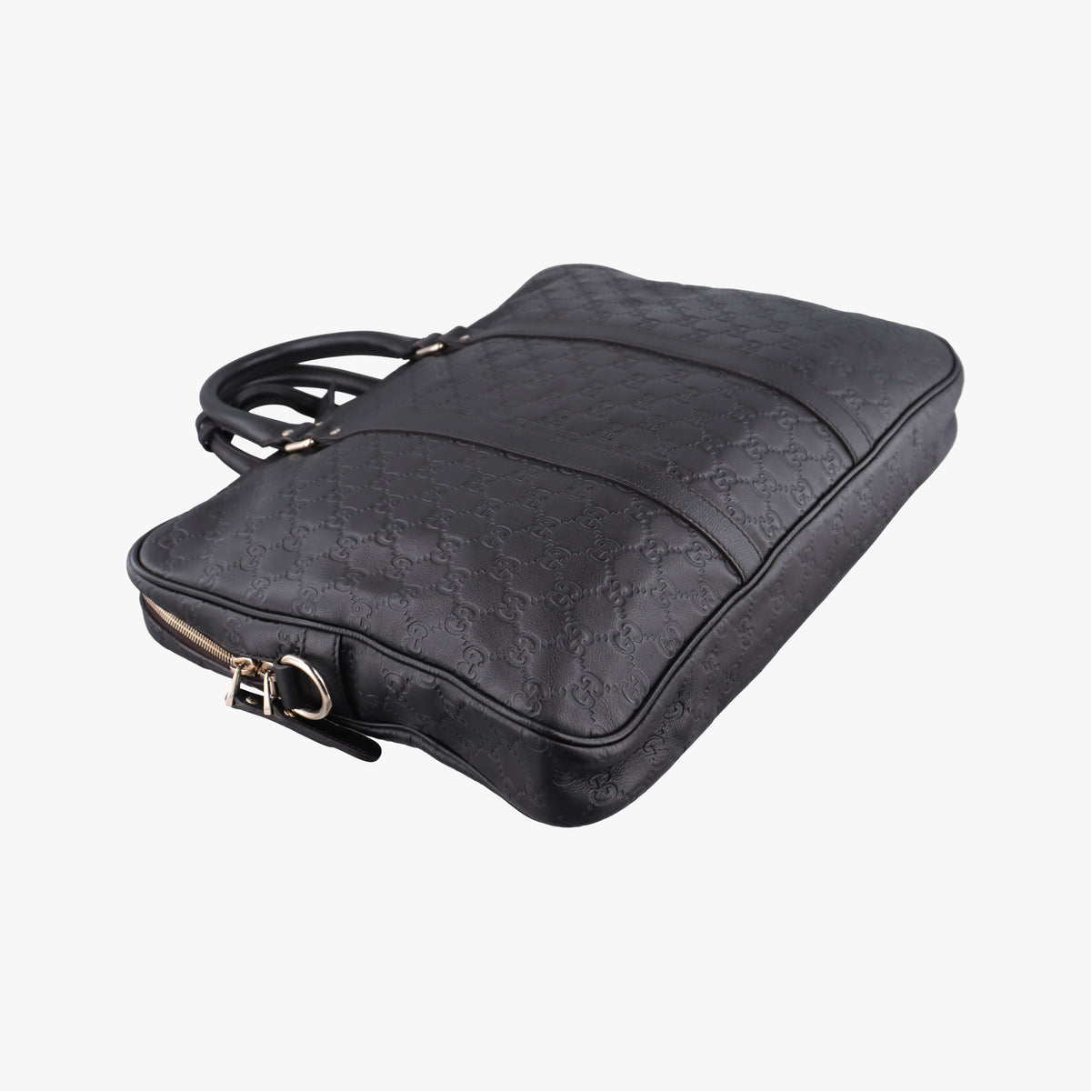 Pre-owned Gucci Diamante Black Leather 208463 shoulderbag | stylenewstar