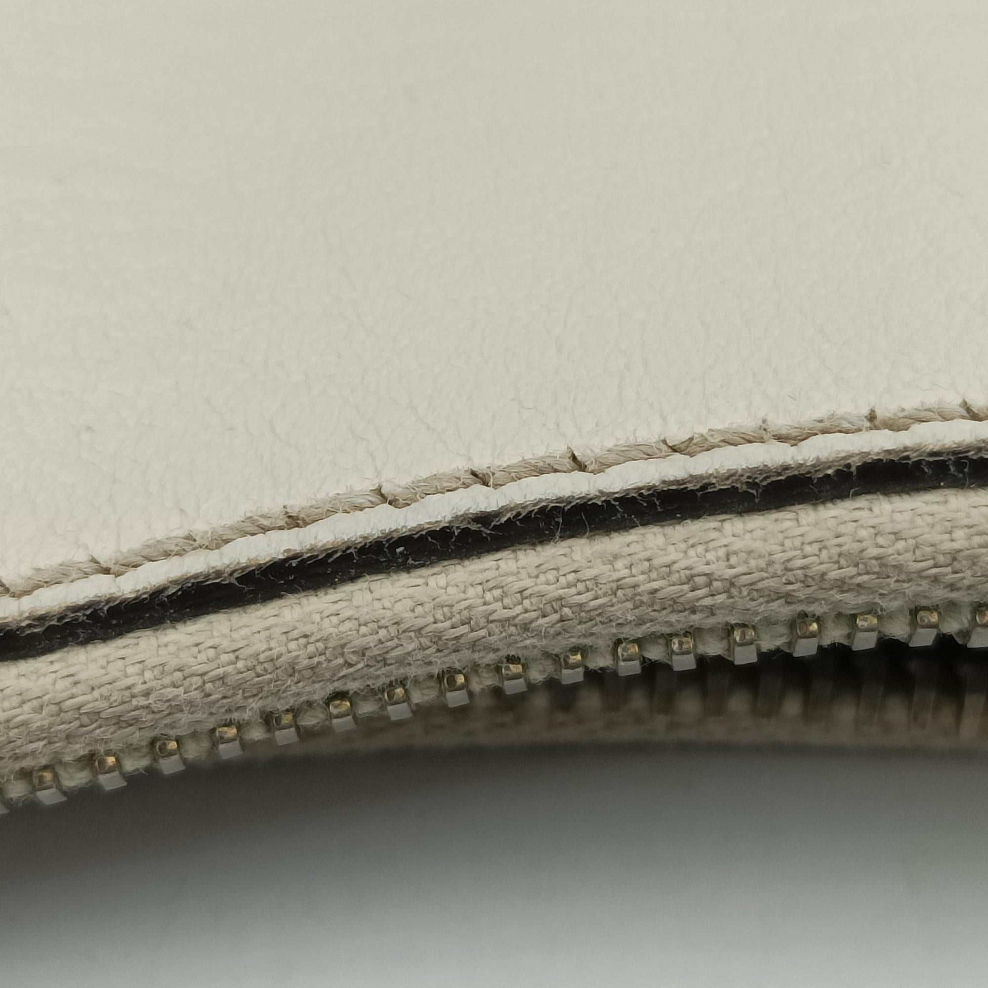 Pre-owned Gucci Abbey D-ring Hobo Beige×White canvas×leather 189833 handbag | stylenewstar