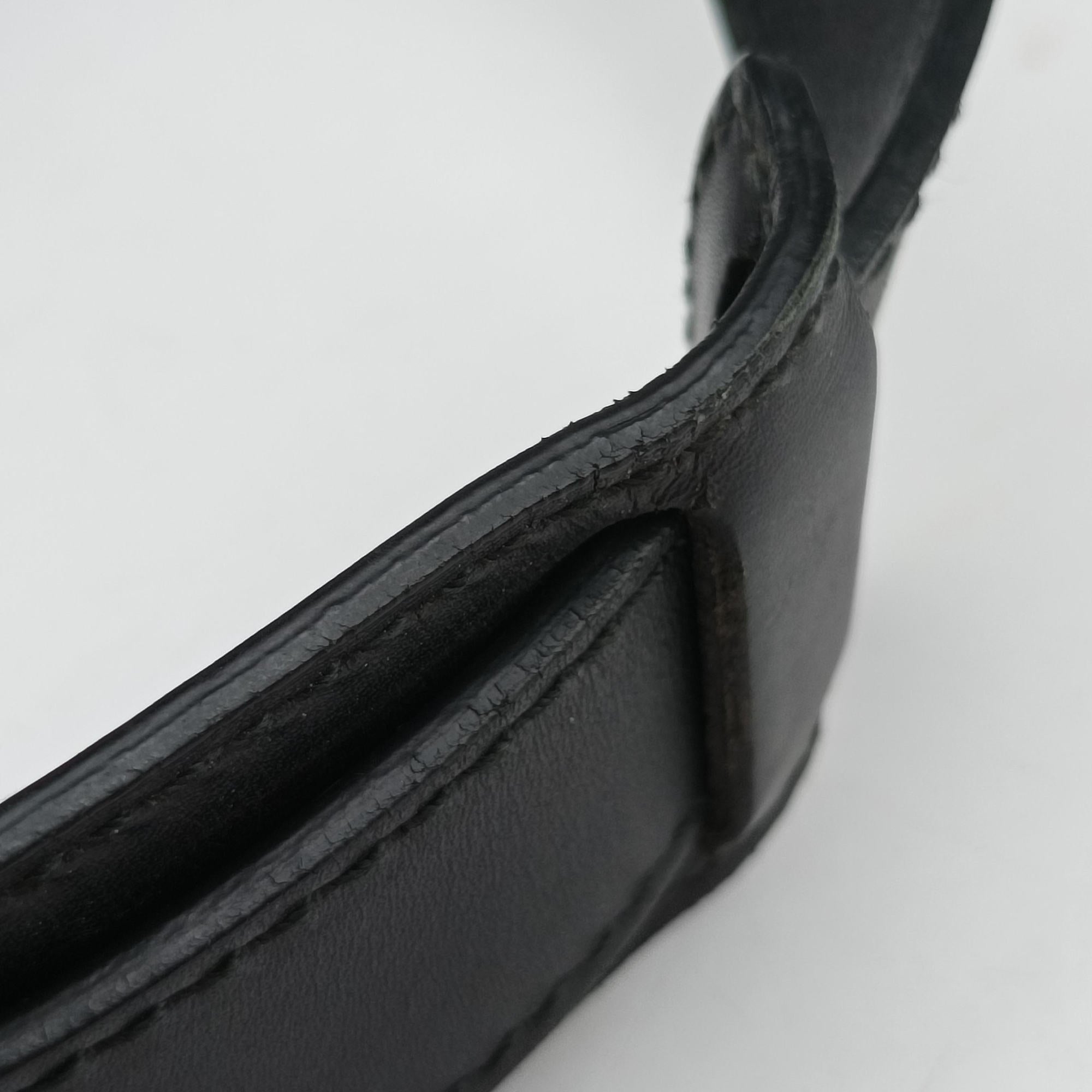 Vintage Gucci GG Imprime Messenger Black Leather 201448 shoulderbag | stylenewstar