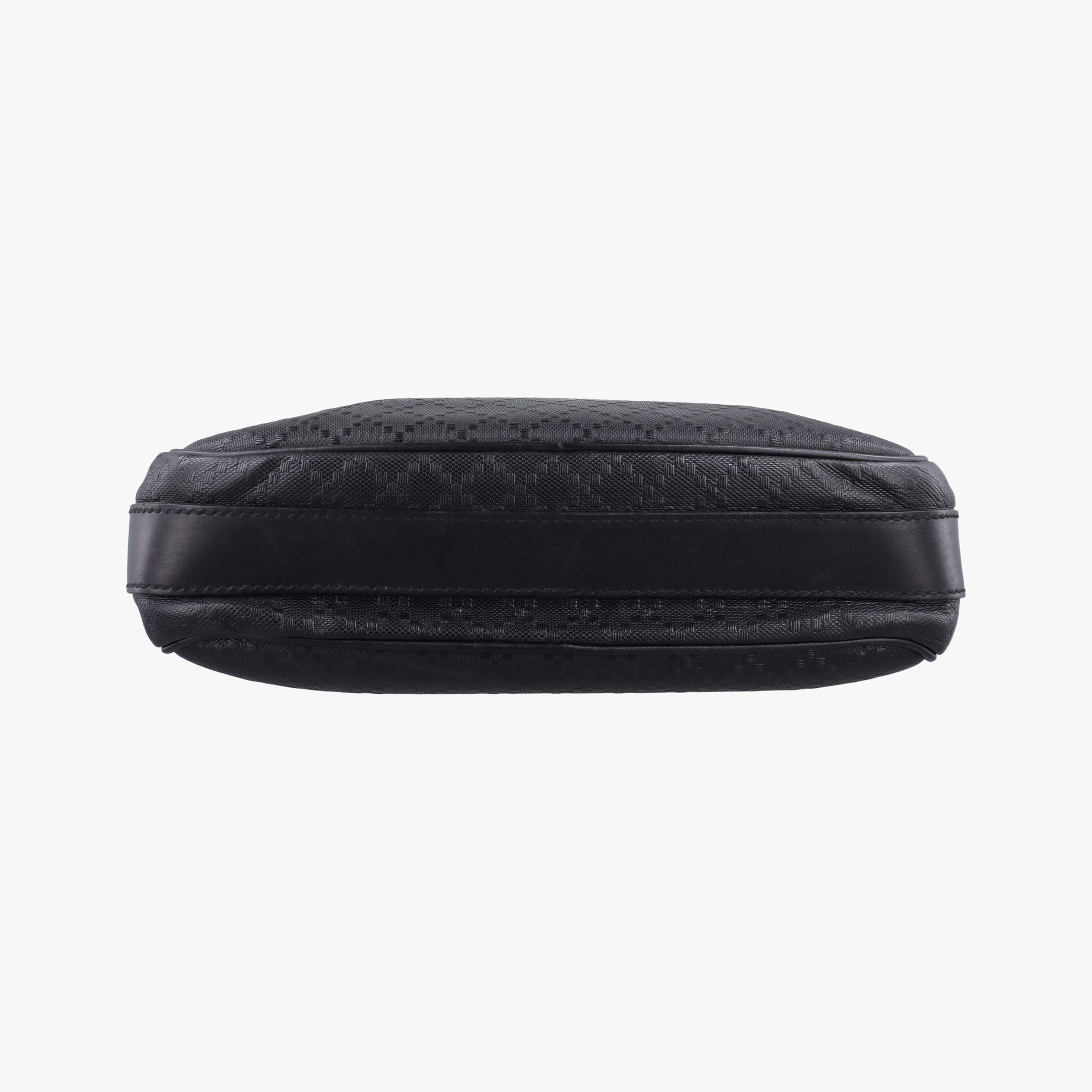 Vintage Gucci GG Imprime Messenger Black Leather 201448 shoulderbag | stylenewstar
