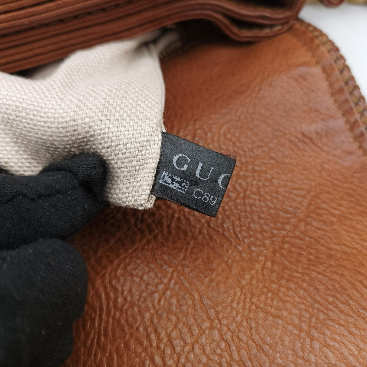 Pre-owned Gucci Marrakech Messenger Beige x Brown canvas x Leather 257024 shoulderbag | stylenewstar
