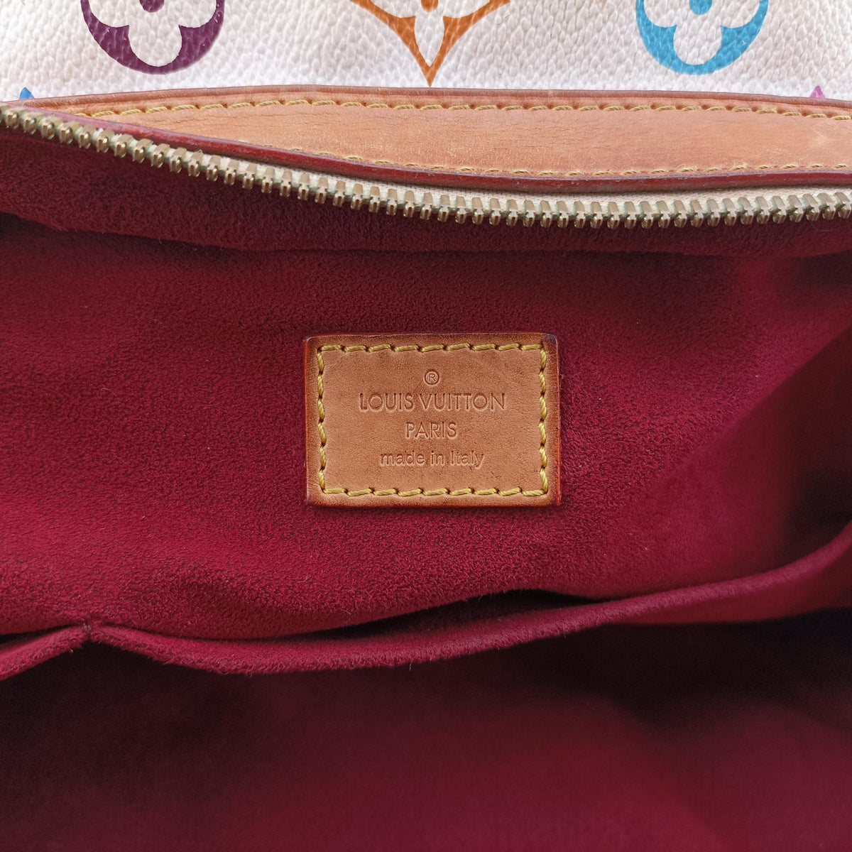 Pre-owned Louis Vuitton CLAUDIA white Monogram Multicolor M40193 shoulderbag | stylenewstar