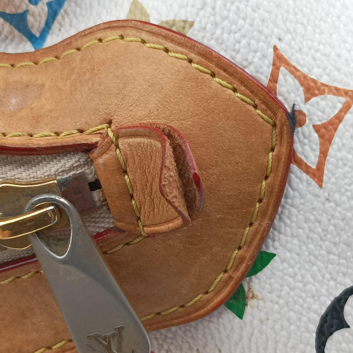 Pre-owned Louis Vuitton CLAUDIA white Monogram Multicolor M40193 shoulderbag | stylenewstar