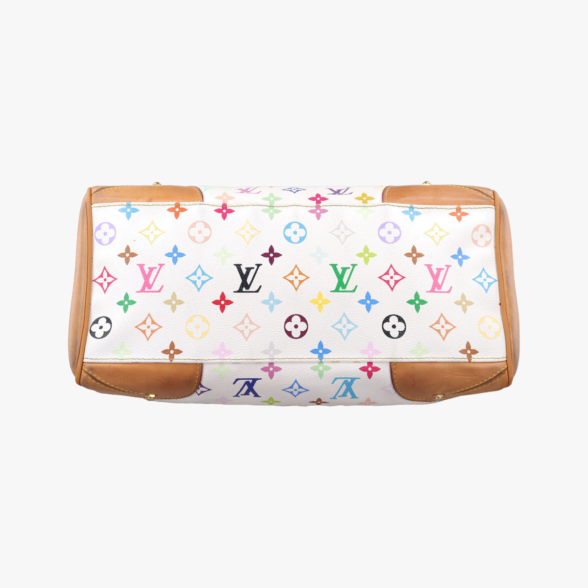 Pre-owned Louis Vuitton CLAUDIA white Monogram Multicolor M40193 shoulderbag | stylenewstar