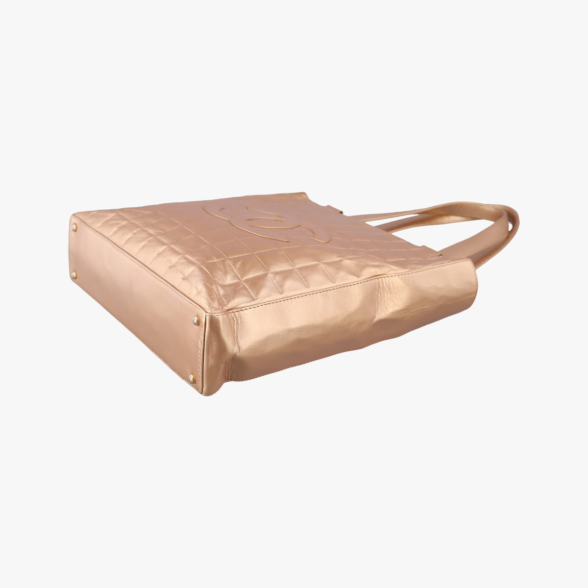 Pre-owned Chanel Choco Bar Golden lambskin A17443 handbag | stylenewstar