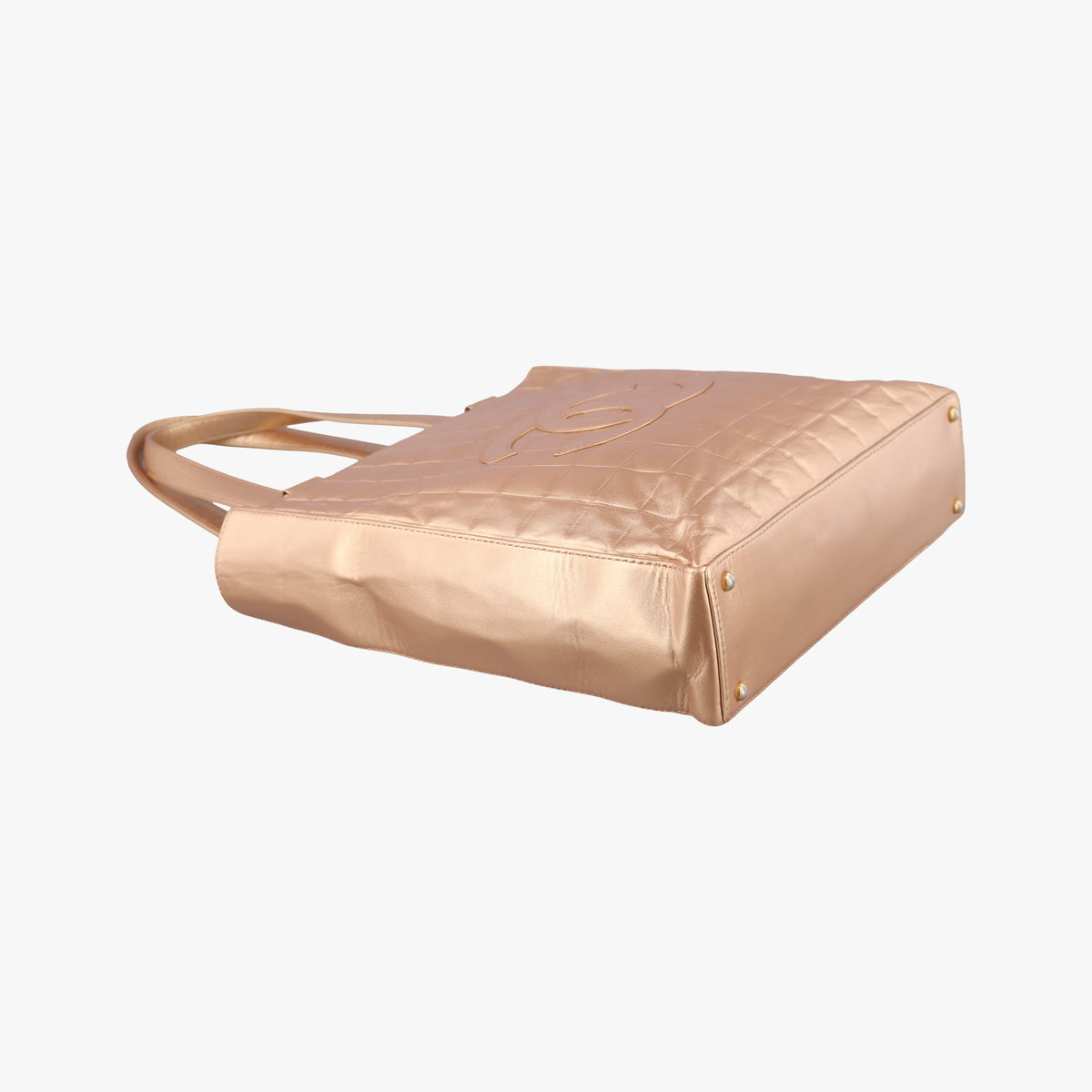 Pre-owned Chanel Choco Bar Golden lambskin A17443 handbag | stylenewstar