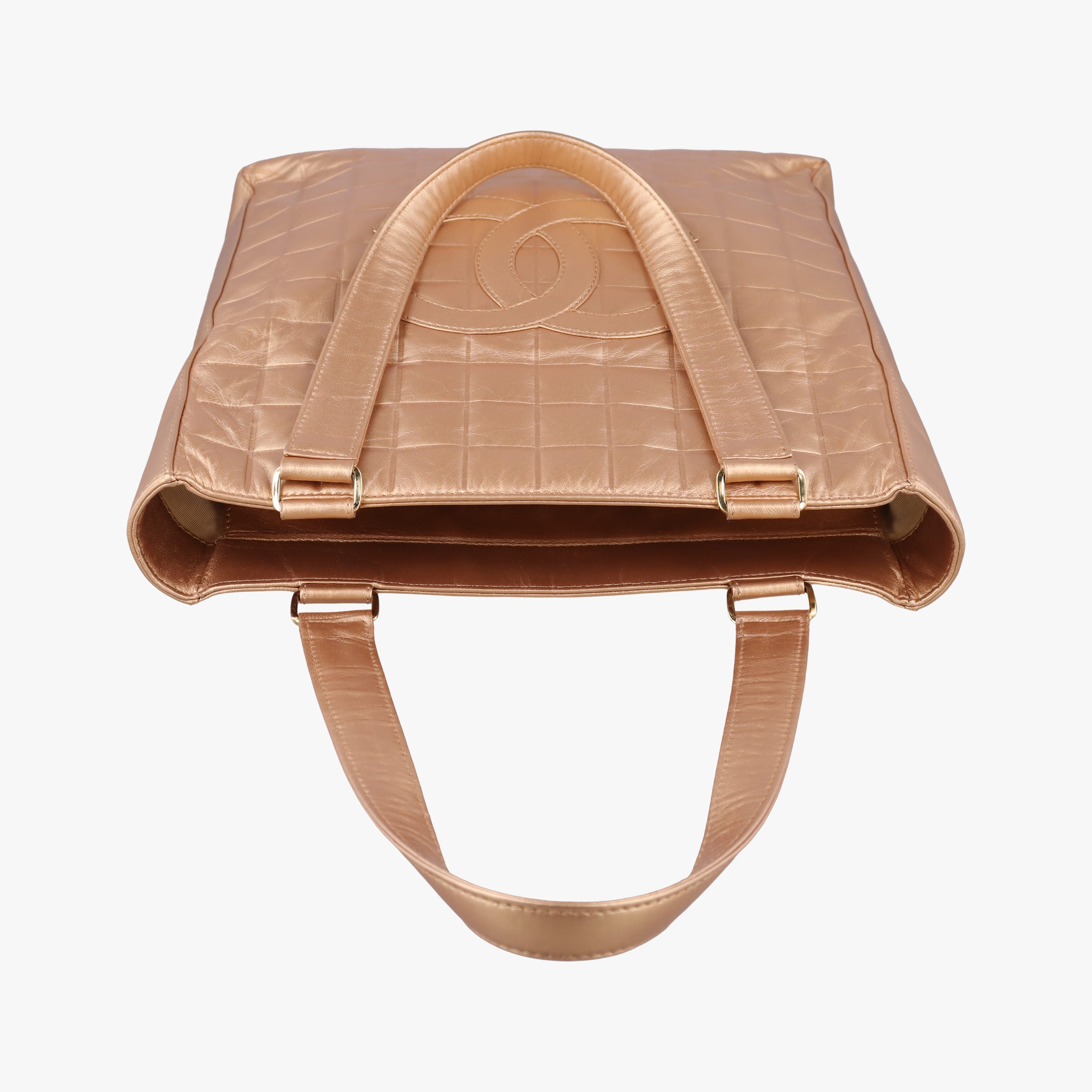 Pre-owned Chanel Choco Bar Golden lambskin A17443 handbag | stylenewstar