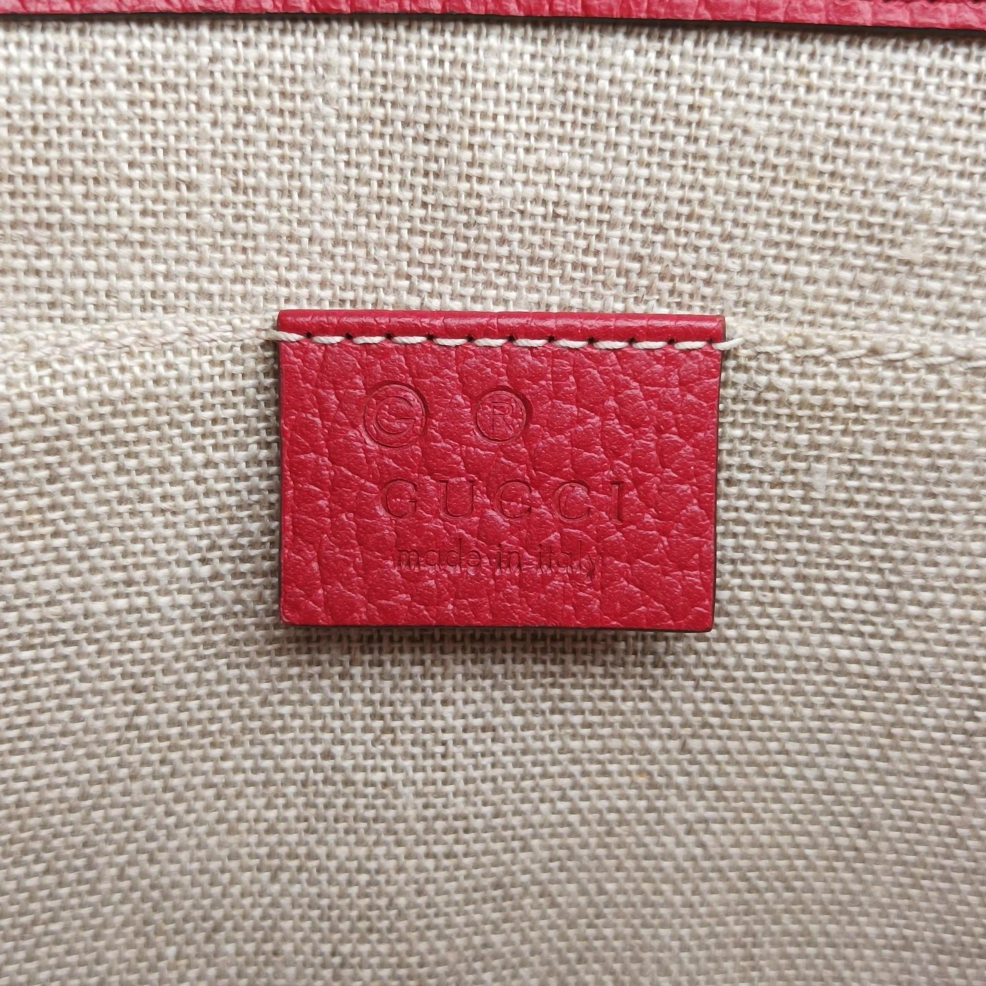 Pre-owned Gucci Interlocking G Red Leather 510304 shoulderbag | stylenewstar