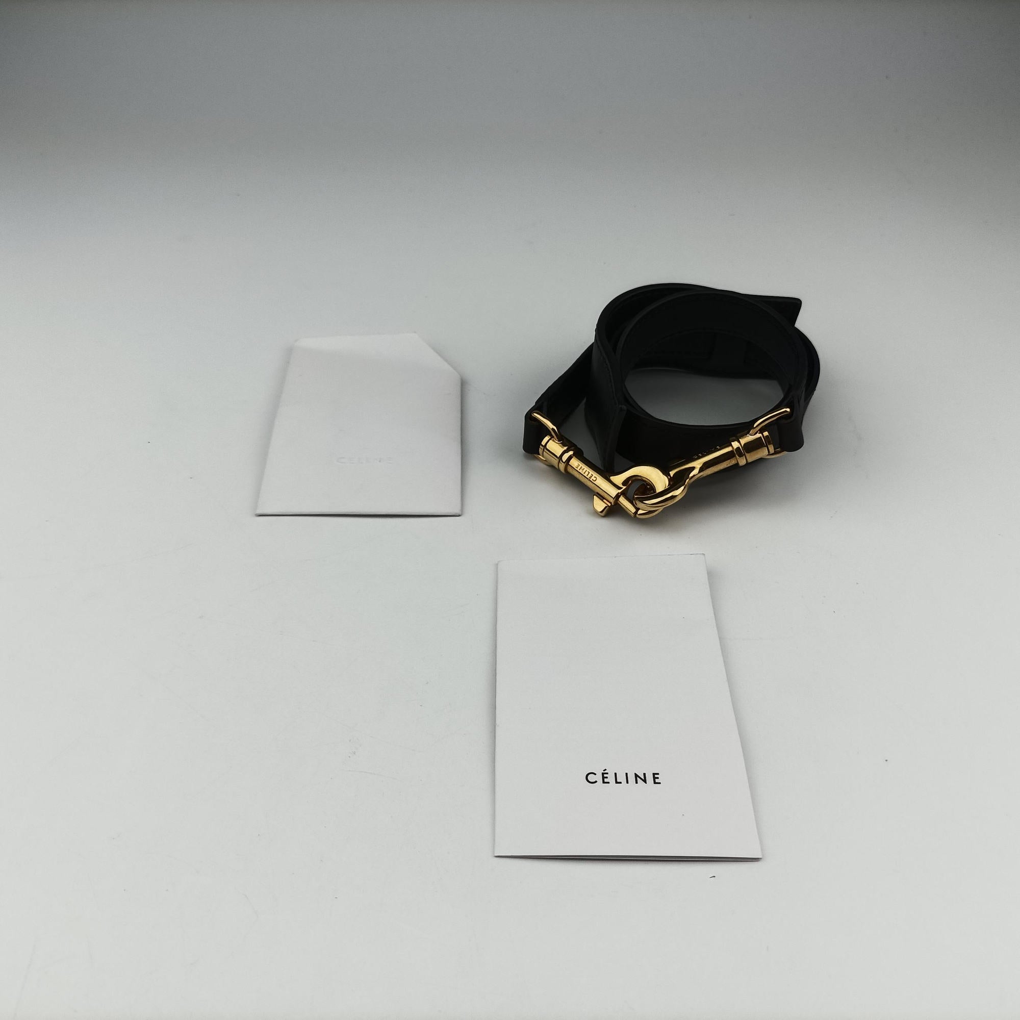 Pre-owned Celine Trapeze Beige×black×blue Suede × leather  shoulderbag | stylenewstar