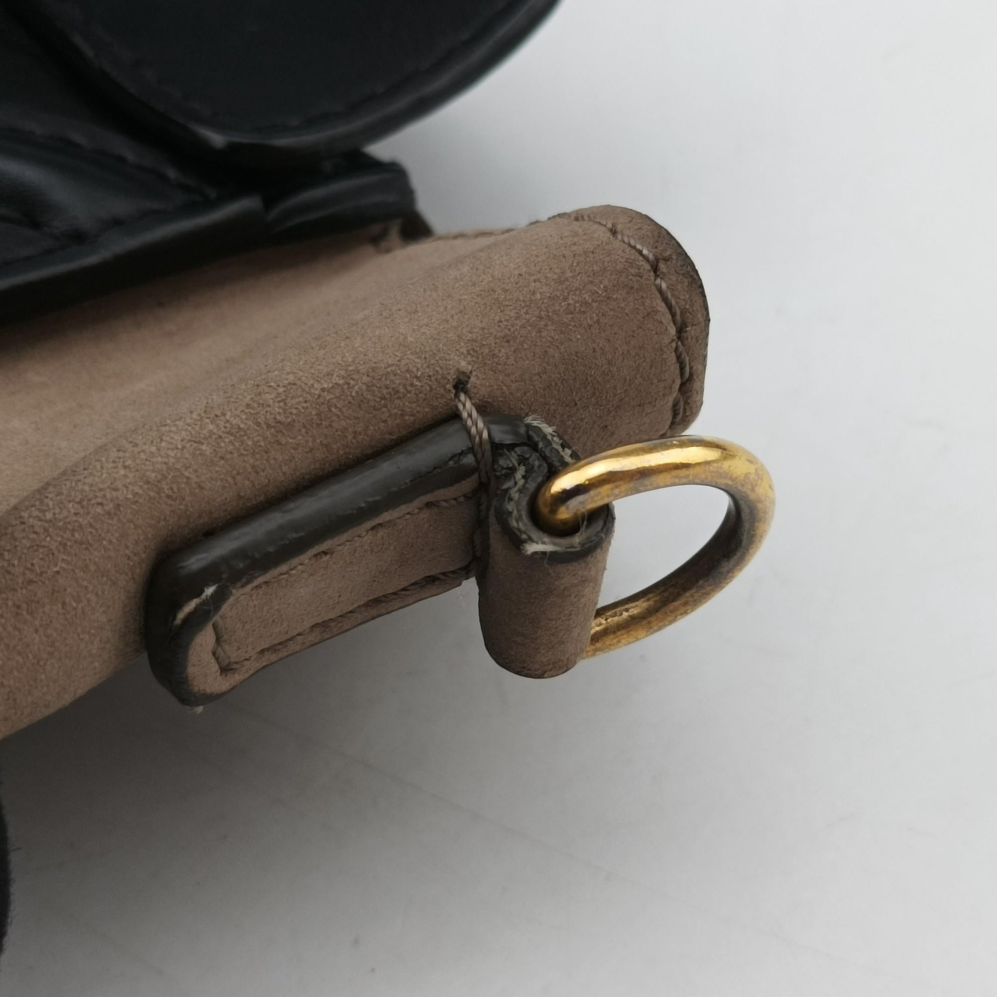 Vintage Celine luggage nano shopper Blue×Black×Beige Leather×Suede  shoulderbag | stylenewstar
