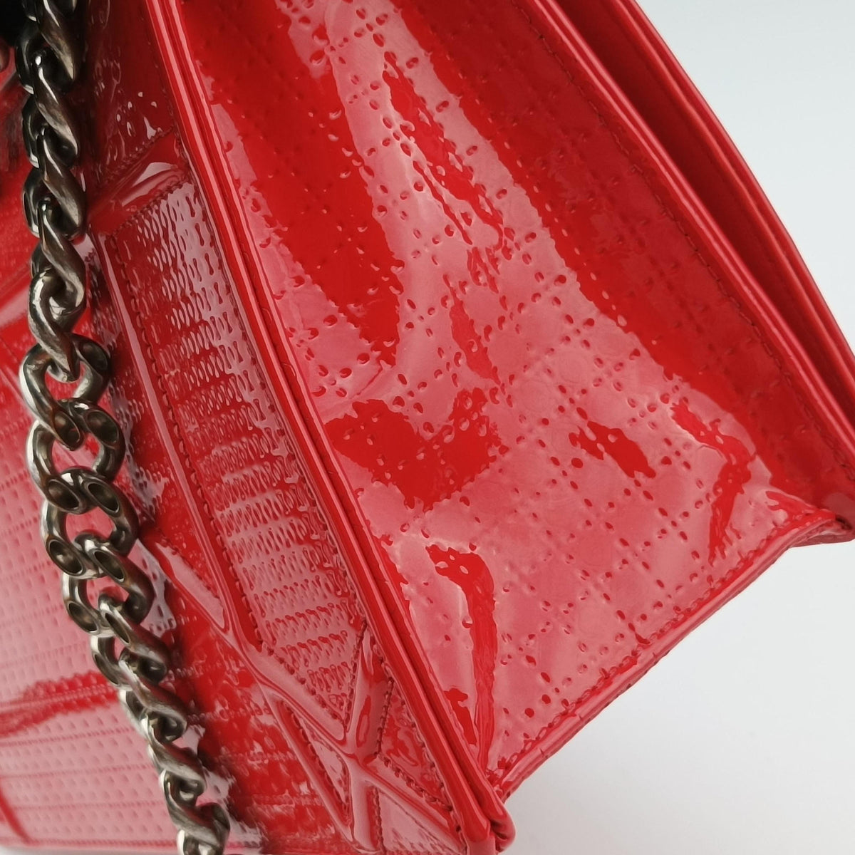 Secondhand Christian Dior Diorama Red Patent  shoulderbag | stylenewstar