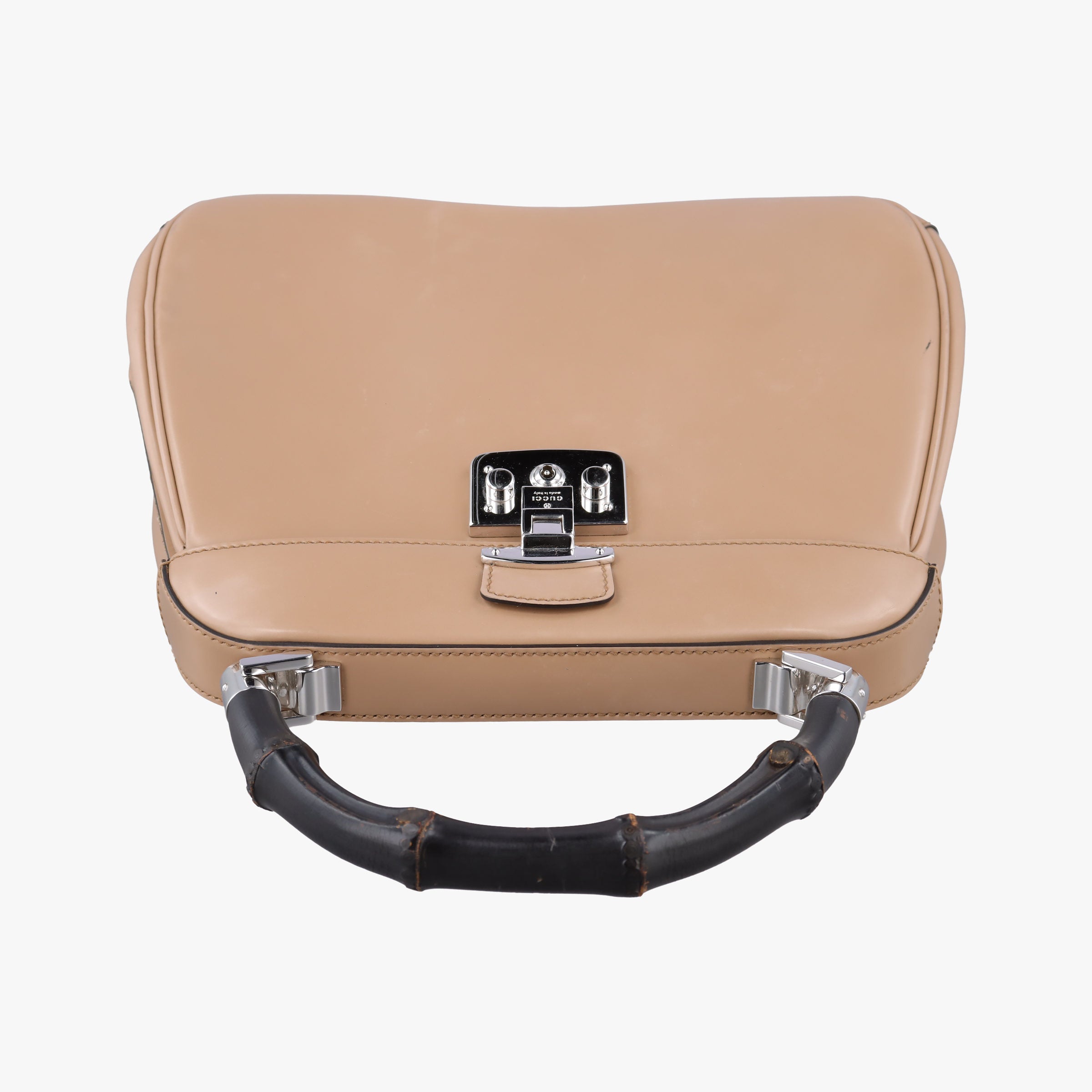 Pre-owned Gucci Bamboo Beige leather 331830 handbag | stylenewstar