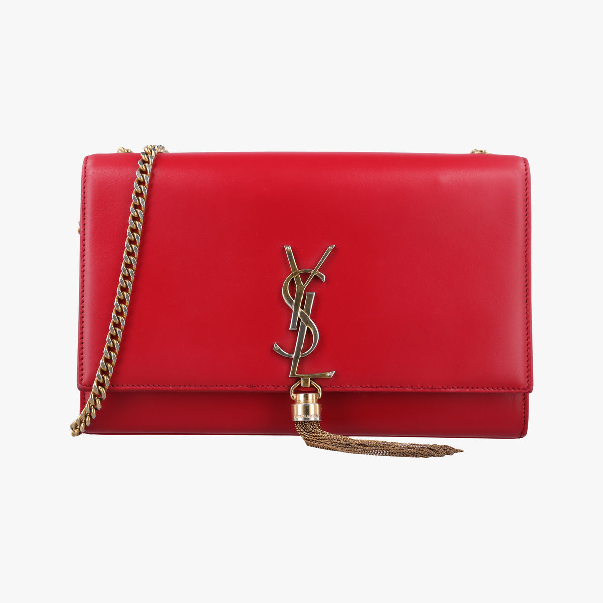 Pre-owned Yves Saint Laurent KATE Red Leather 354119 shoulderbag | stylenewstar