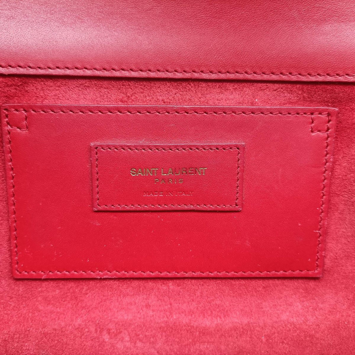 Pre-owned Yves Saint Laurent KATE Red Leather 354119 shoulderbag | stylenewstar