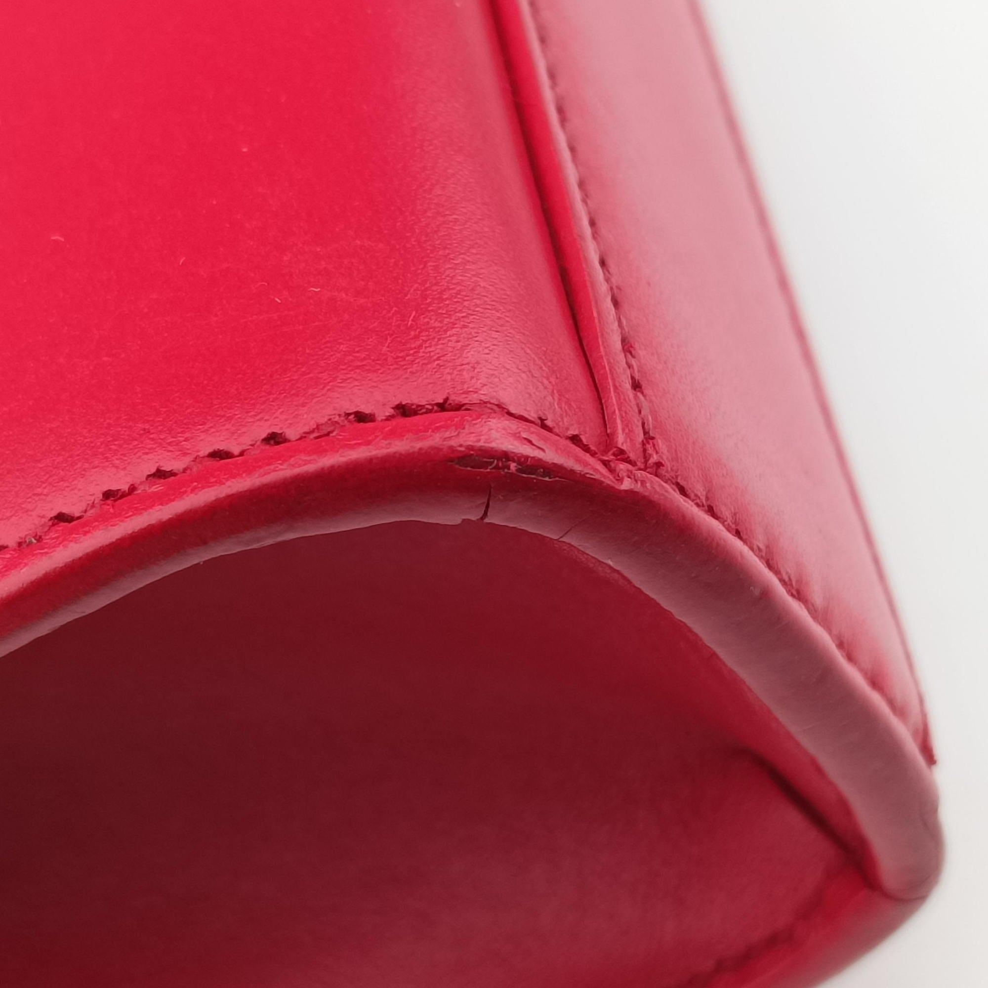 Pre-owned Yves Saint Laurent KATE Red Leather 354119 shoulderbag | stylenewstar