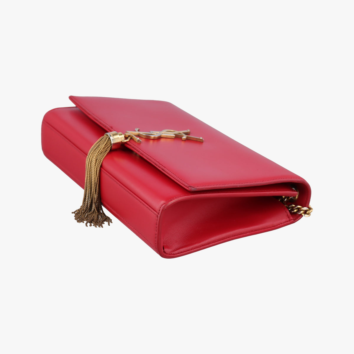 Pre-owned Yves Saint Laurent KATE Red Leather 354119 shoulderbag | stylenewstar