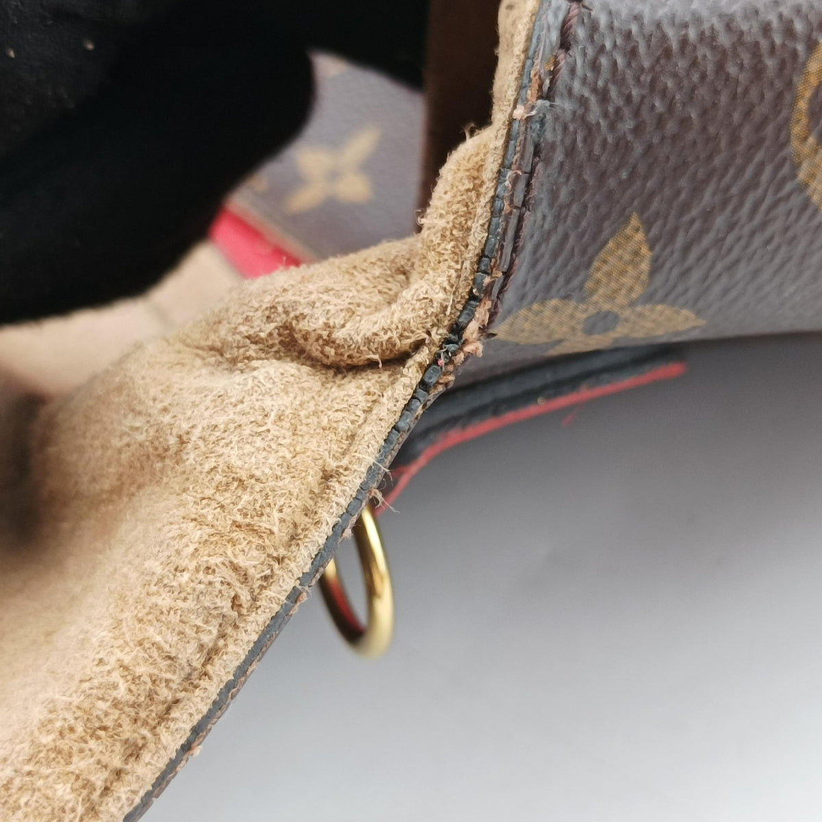 Pre-owned Louis Vuitton MARIGNAN Brown×COQUELICOT Monogram Canvas×calf leather M44544 shoulderbag | stylenewstar
