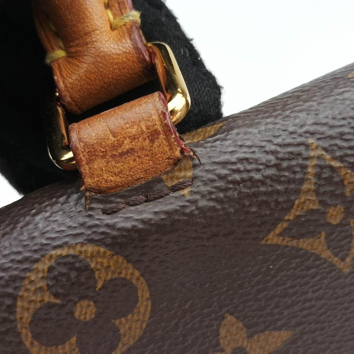 Pre-owned Louis Vuitton MARIGNAN Brown×COQUELICOT Monogram Canvas×calf leather M44544 shoulderbag | stylenewstar