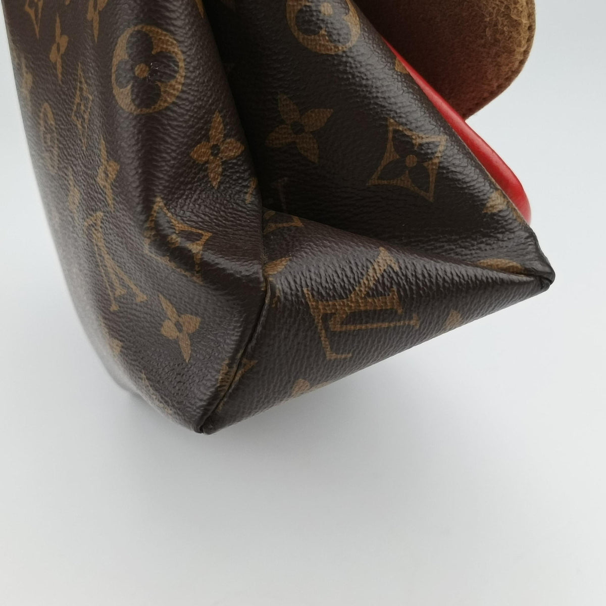 Pre-owned Louis Vuitton MARIGNAN Brown×COQUELICOT Monogram Canvas×calf leather M44544 shoulderbag | stylenewstar