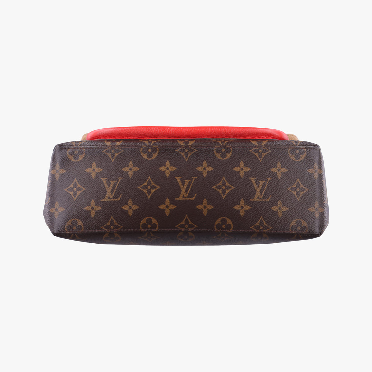 Pre-owned Louis Vuitton MARIGNAN Brown×COQUELICOT Monogram Canvas×calf leather M44544 shoulderbag | stylenewstar