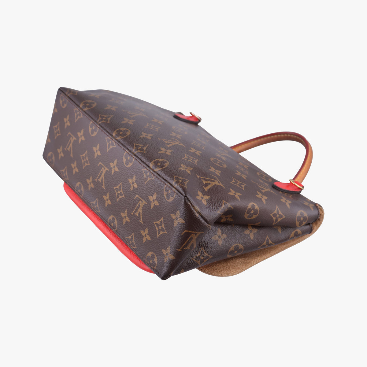 Pre-owned Louis Vuitton MARIGNAN Brown×COQUELICOT Monogram Canvas×calf leather M44544 shoulderbag | stylenewstar